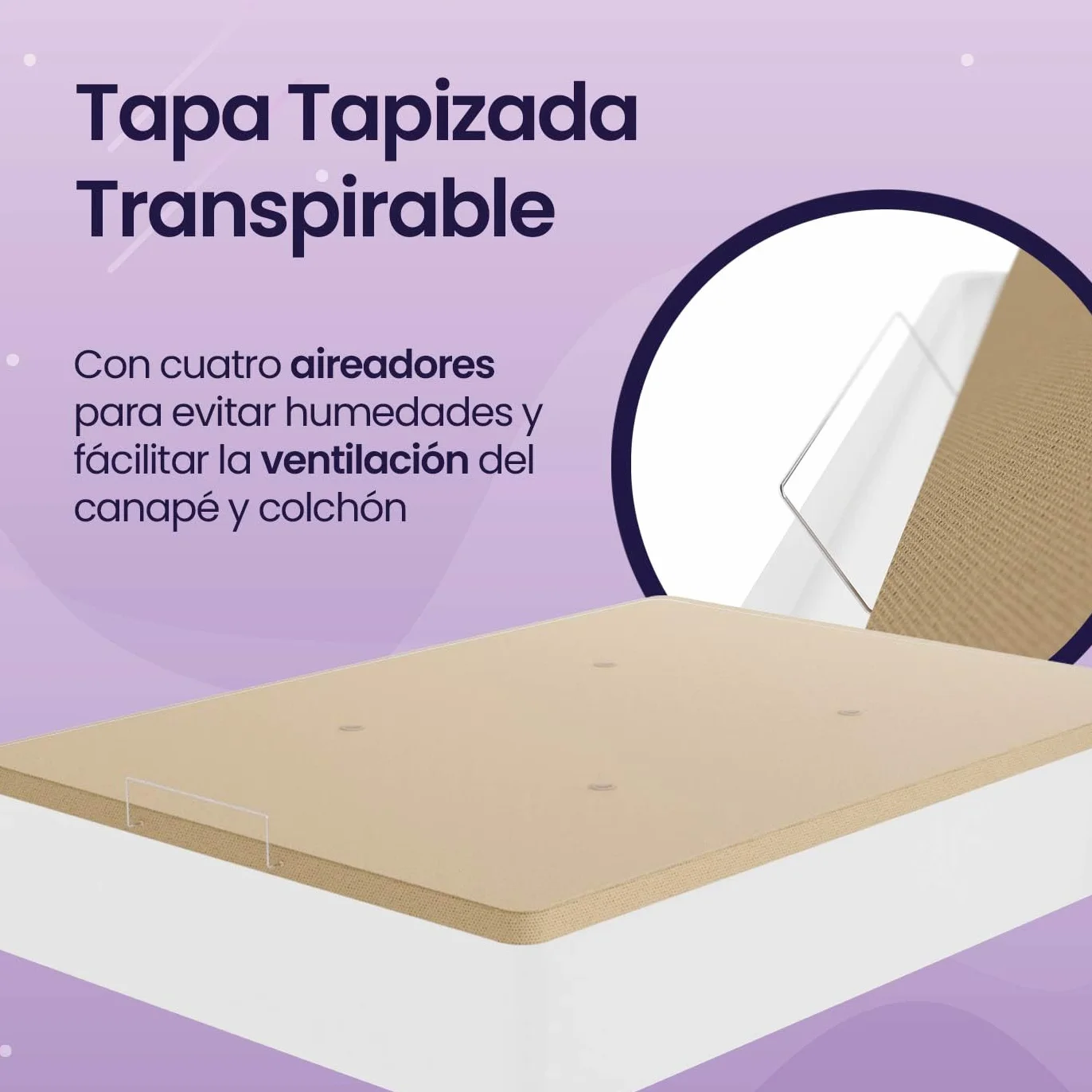 mattfy - Canapé Abatible de Madera Súper Reforzado con Gran Capacidad, Esquinas Redondeadas, 135 x 190, Blanco