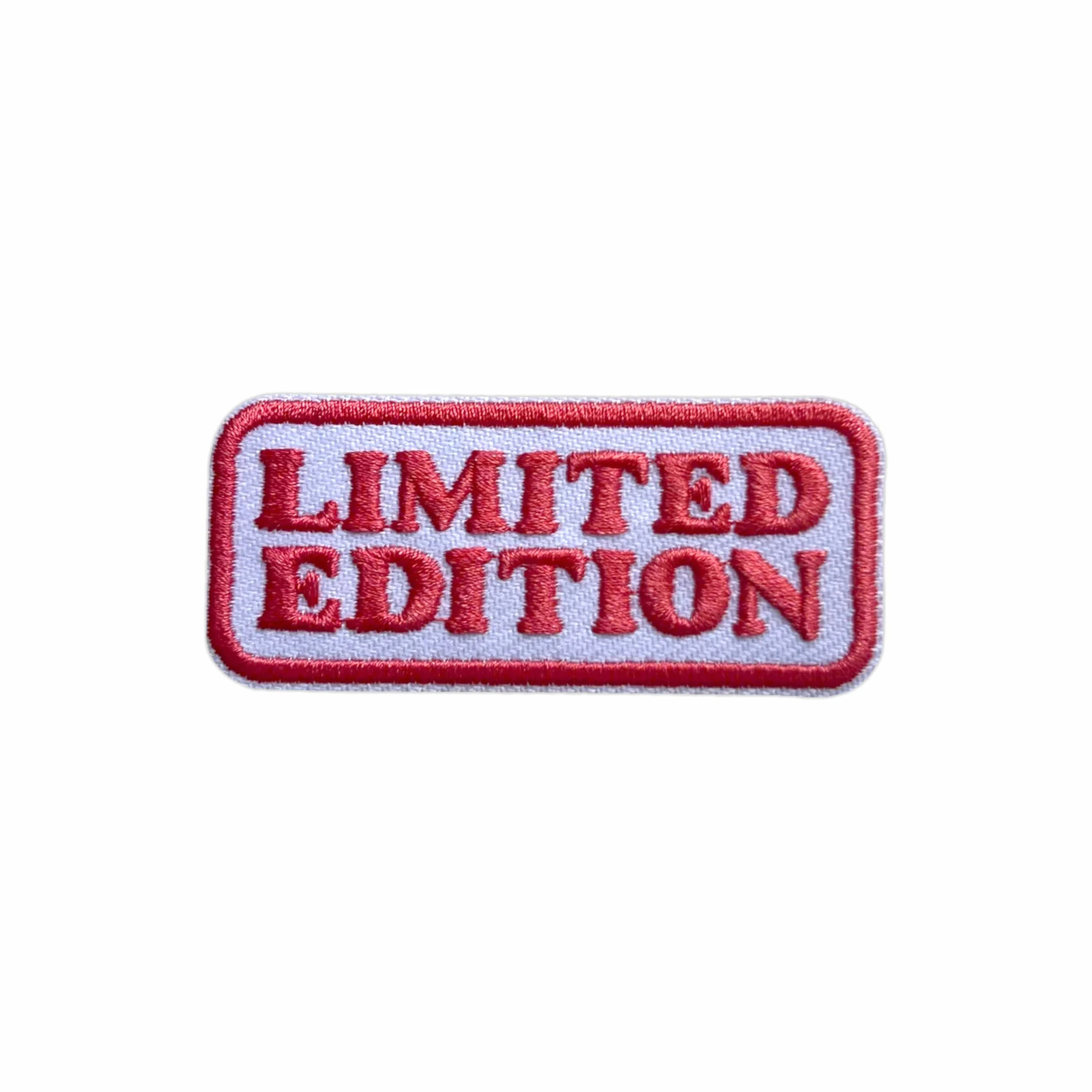 Parche de edición limitada, tamaño 7,6 cm, parches de bordado con cita limitada, para sombreros, ropa, mochilas, jeans, parches para coser, parches de tela, parches rosados, regalo de moda
