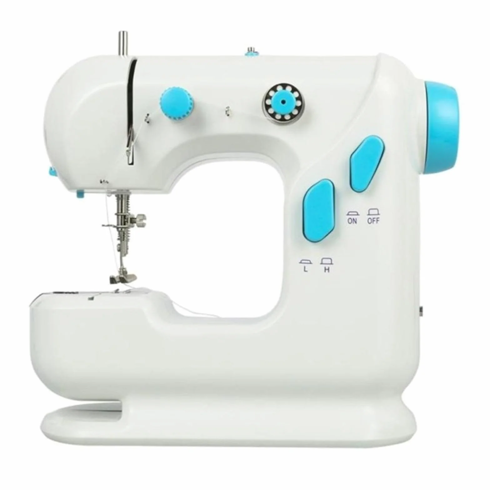Mini Máquina De Coser Con Luz Integrada, Reparación Dos Velocidades, Doble Hilo, Pedal Eléctrico, Dispositivo Pequeño Costura