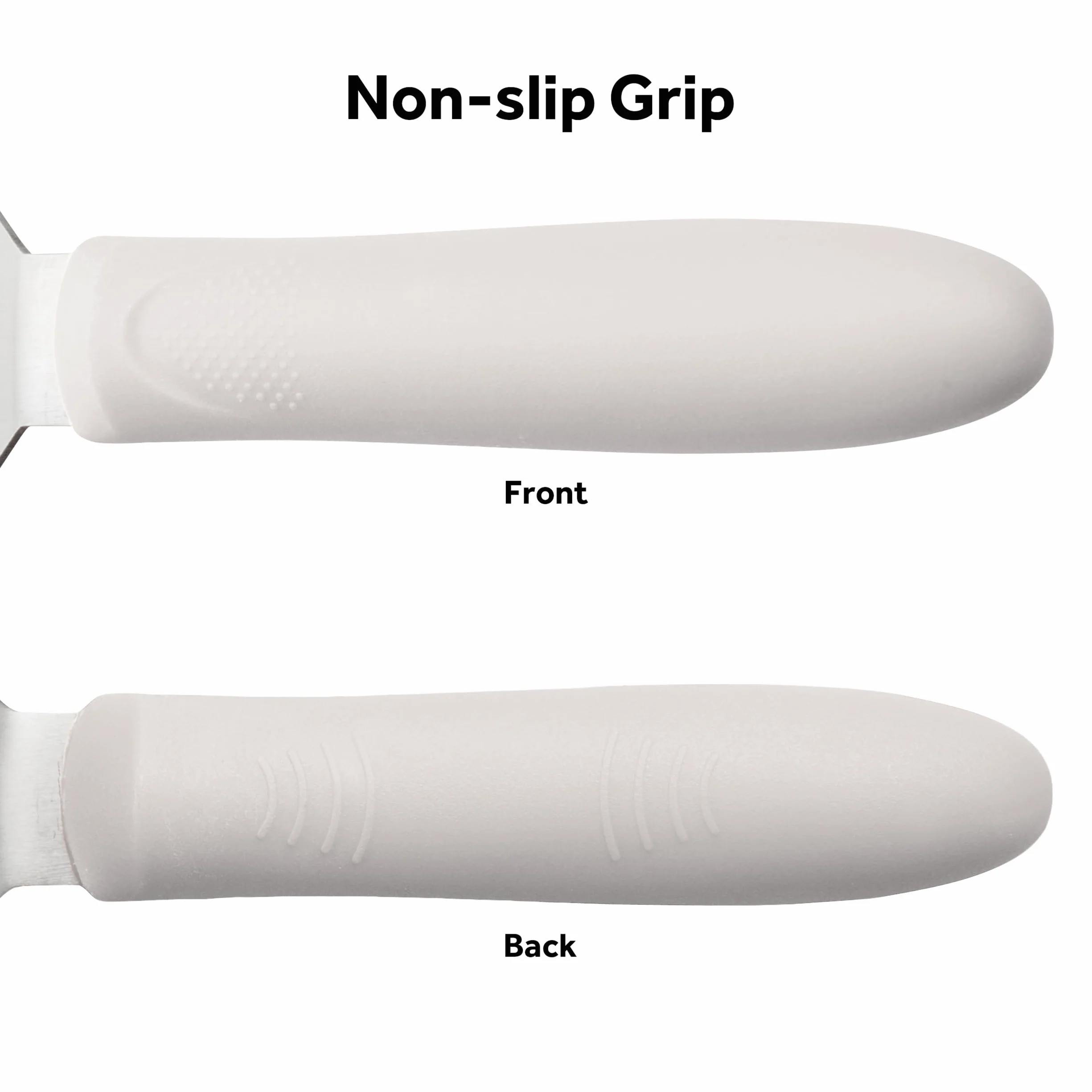 Espátula de cocina Flexible 8 – 1/4 "x 2 – 7/8" hoja, mango de PP blanco