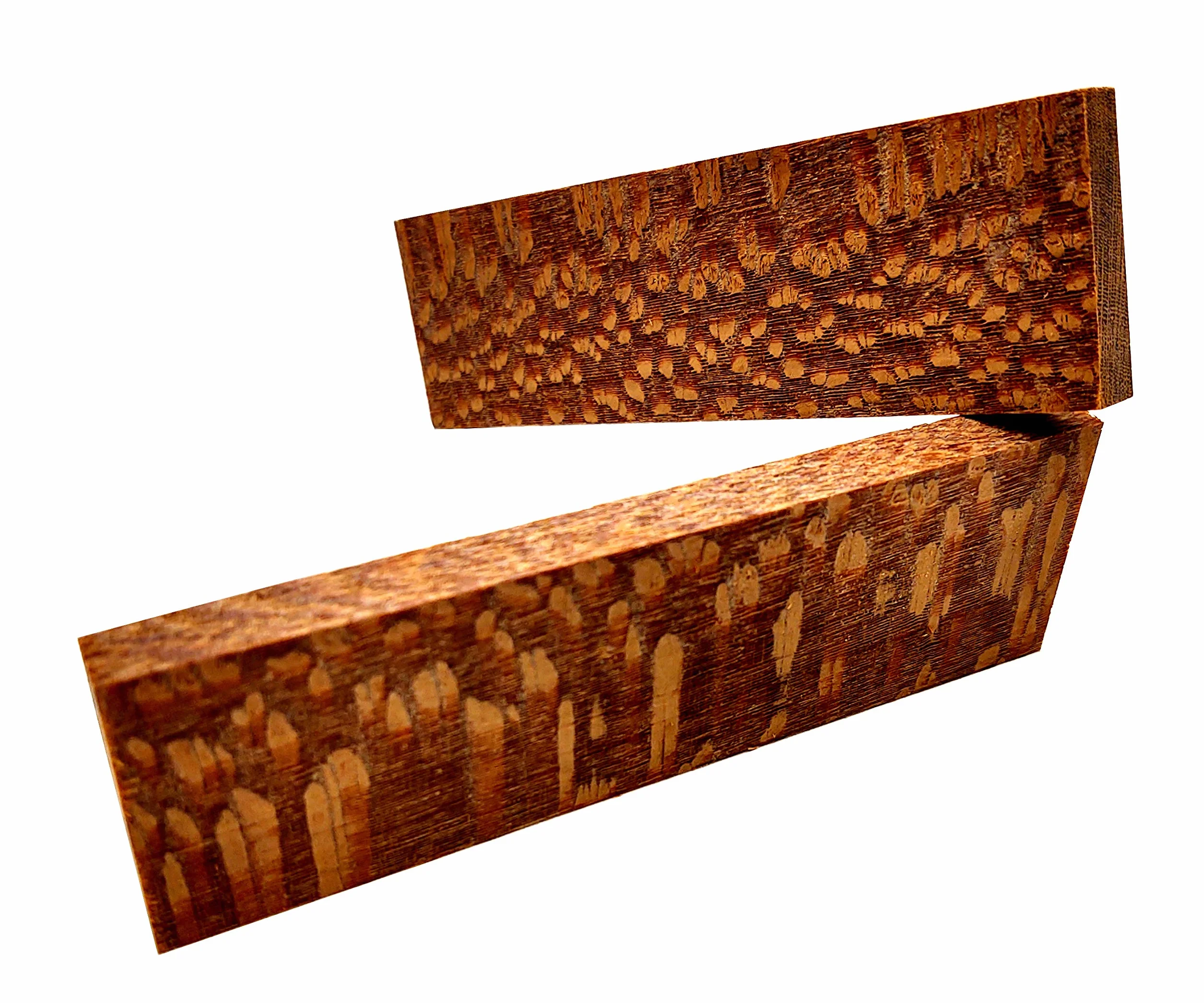 Escalas de cuchillo de madera de leopardo