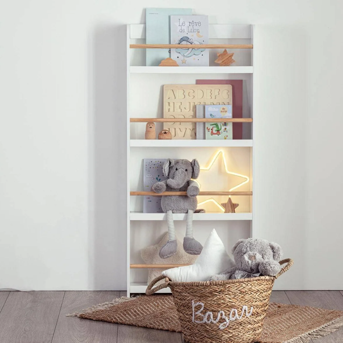 Atmosphera - Librería Infantil 4 estantes - Blanco H118 cm