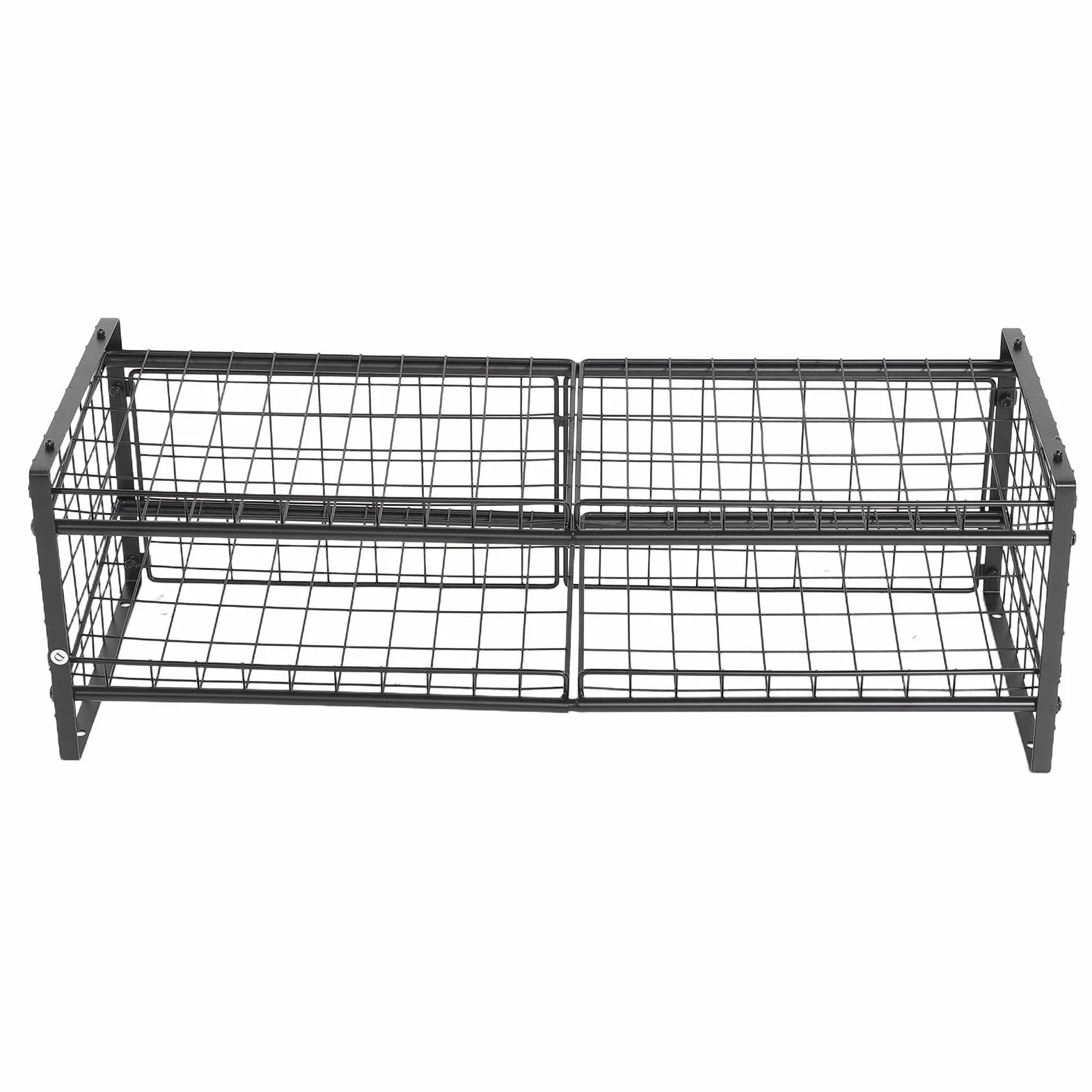 Organizador de Latas Apilable de 2 Niveles, Estante de Almacenamiento de Latas Ajustable de Acero Al Carbono con Capacidad para 64, con Diseño de Doble Capa, para Al