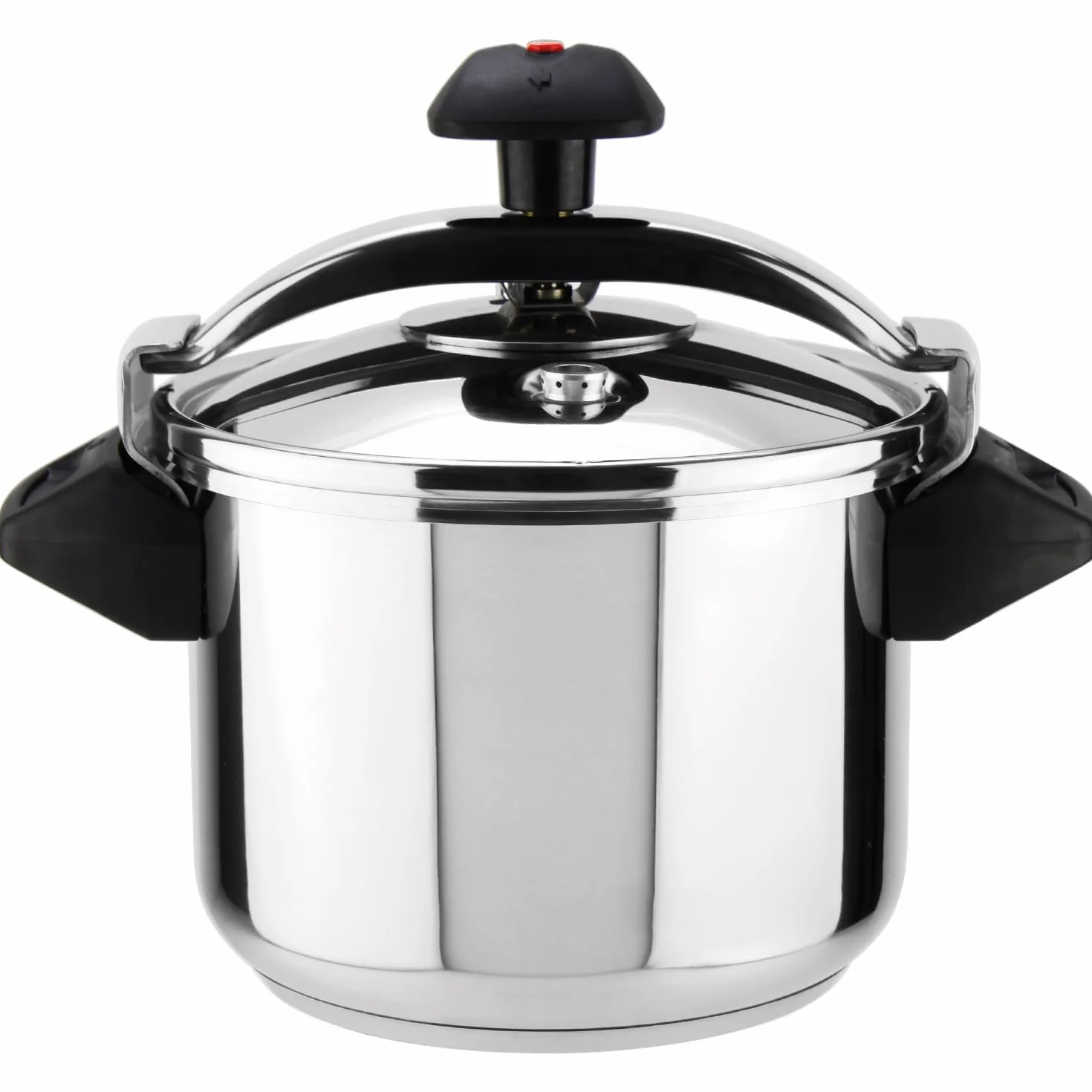 Magefesa Inoxtar - Olla Express Tradicional de 8L, Acero Inoxidable 18/10, Inducción, Cocina Sana, Pomo Rotatorio, Fondo Termo-Difusor de 5 Capas