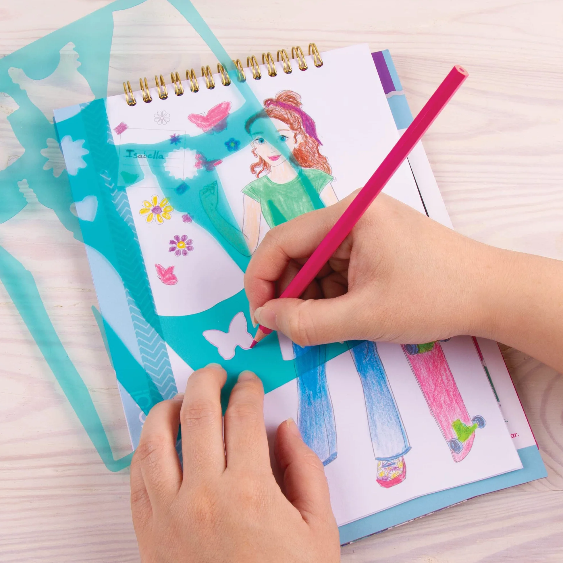 Moda Cuaderno de Bocetos para Niñas Blooming Vibes