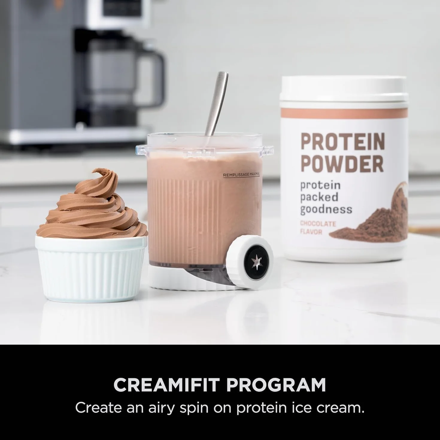 Ninja Swirl by CREAMi - Máquina para servir y helados con 2 recipientes, 13 funciones, hace helado, servicio suave, helado, sorbete, batidos y más, opción de mezcla, plata platino, NC701UK