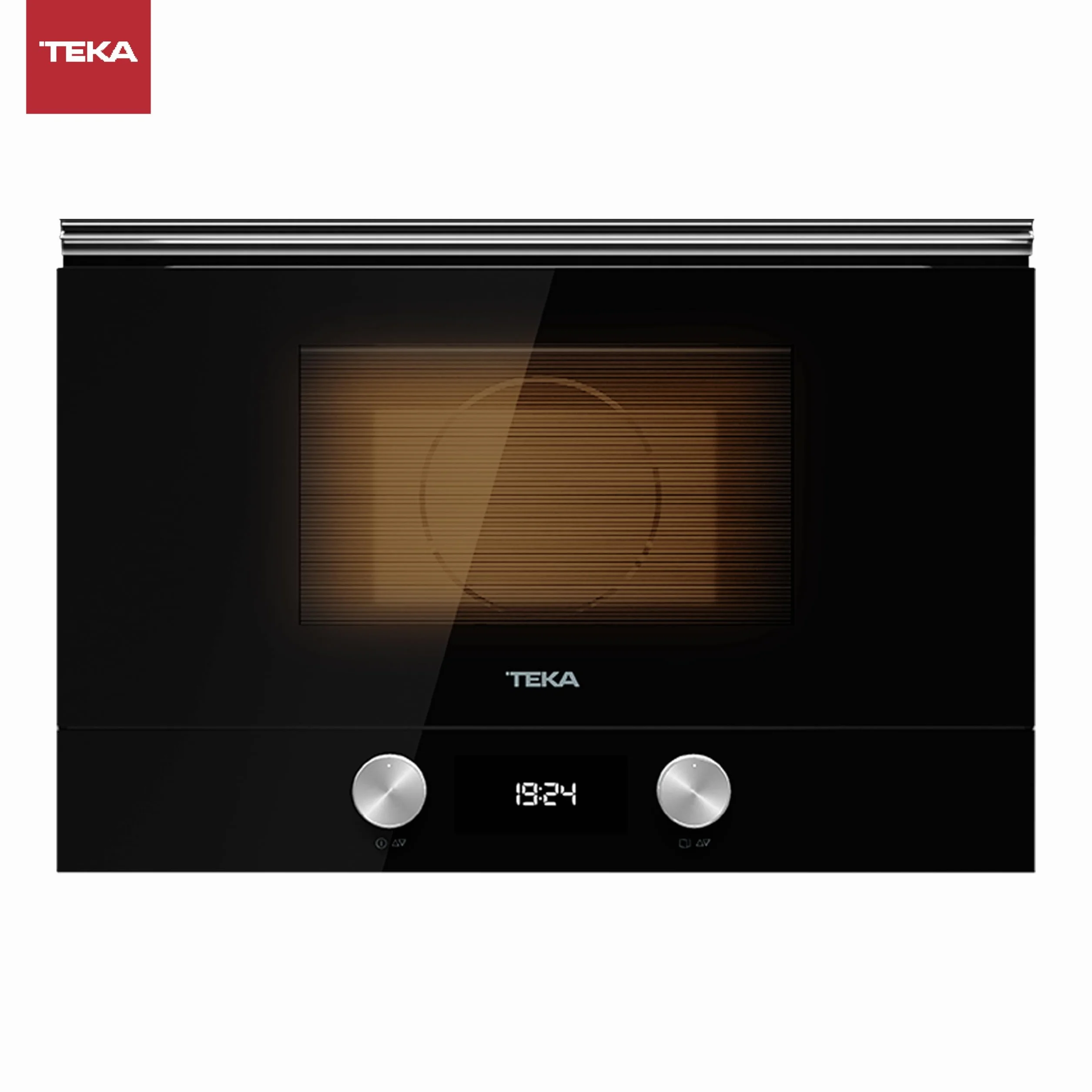 Teka ML 8220 BIS L Microondas de Integración Grill Urban Colors Edition Base Cerámica 5 Niveles Potencia 9 Menús Acceso Directo Cristal Negro