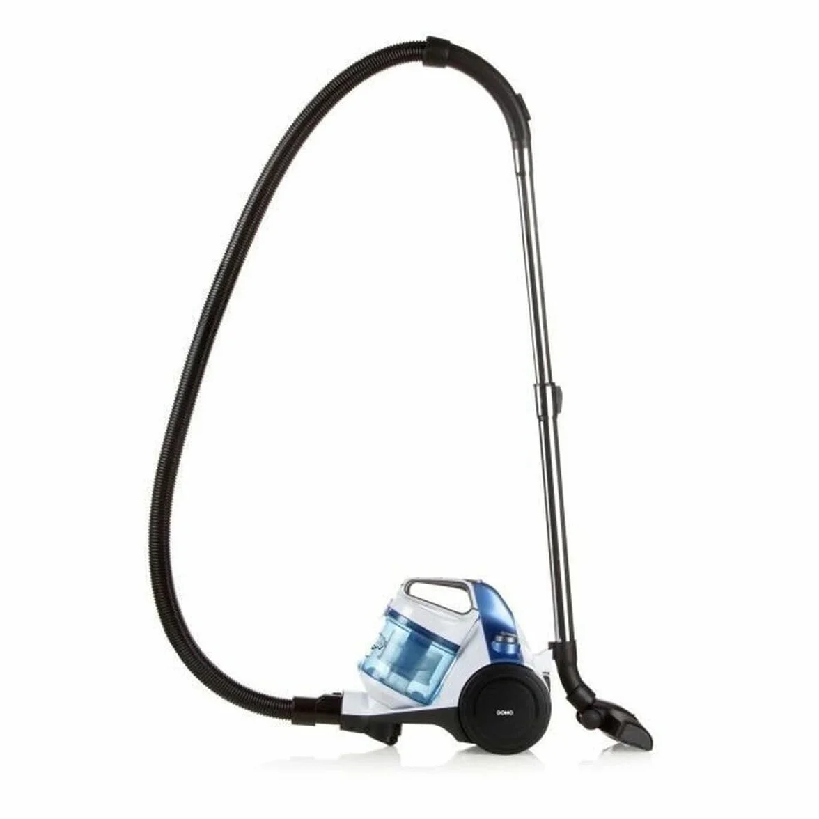 Domo DO7286S Aspiradora sin Bolsa, Blanco/Azul, 700 W, 1,5 litros, 1 decibelio