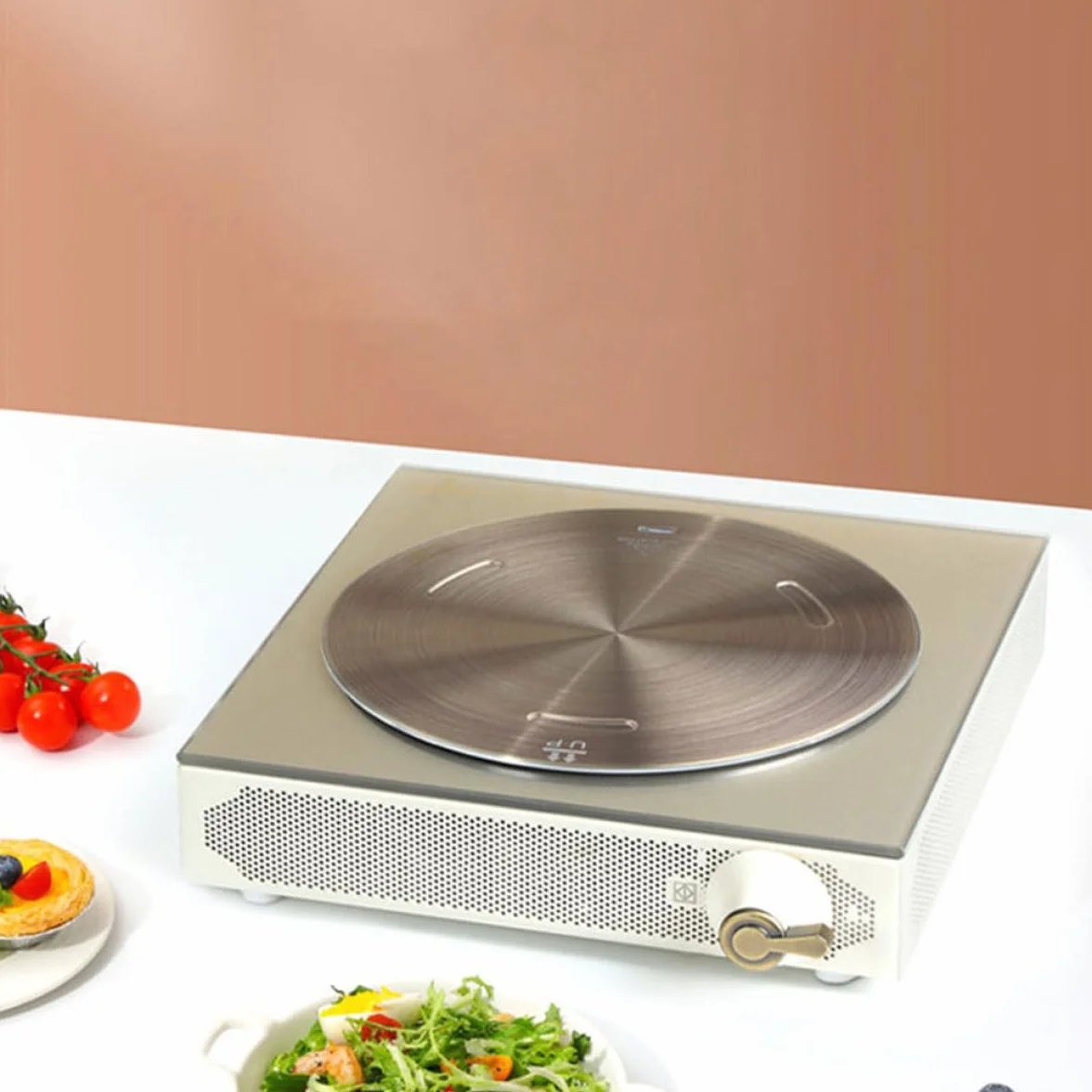 Difusor de Calor Redondo de 28 CM en Acero Inoxidable para Cocina Inducción y Gas, Placa Guía Térmica para Ollas y Uso en Vitrocerámica