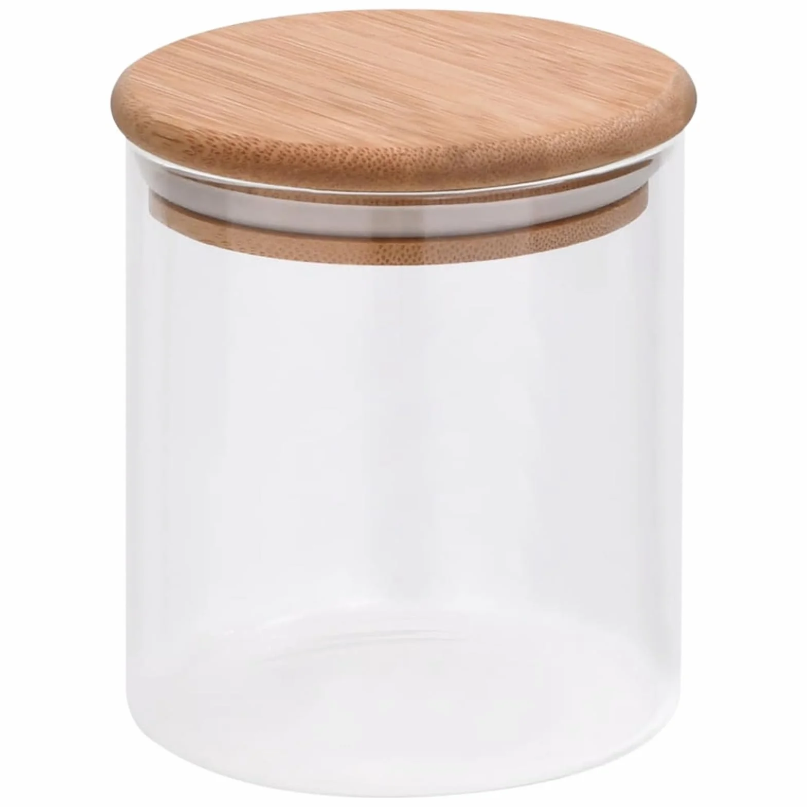 Homgoday Tarros de cristal con tapa de bambú 10 uds. 600 ml, muebles para casa, interior y exterior, salón o dormitorio