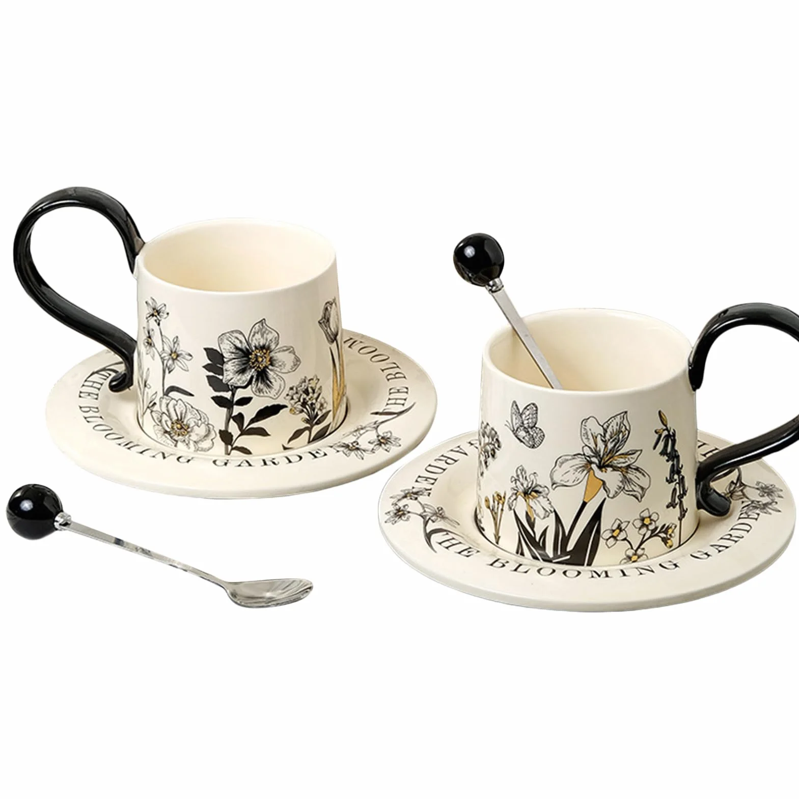 Taza De Cerámica Para Café Vajilla para Bebidas de 26cl | Taza de Capuchino de Cerámica Para Leche Chocolate Cappuccino Desayuno Regalo Cocina Restaurante