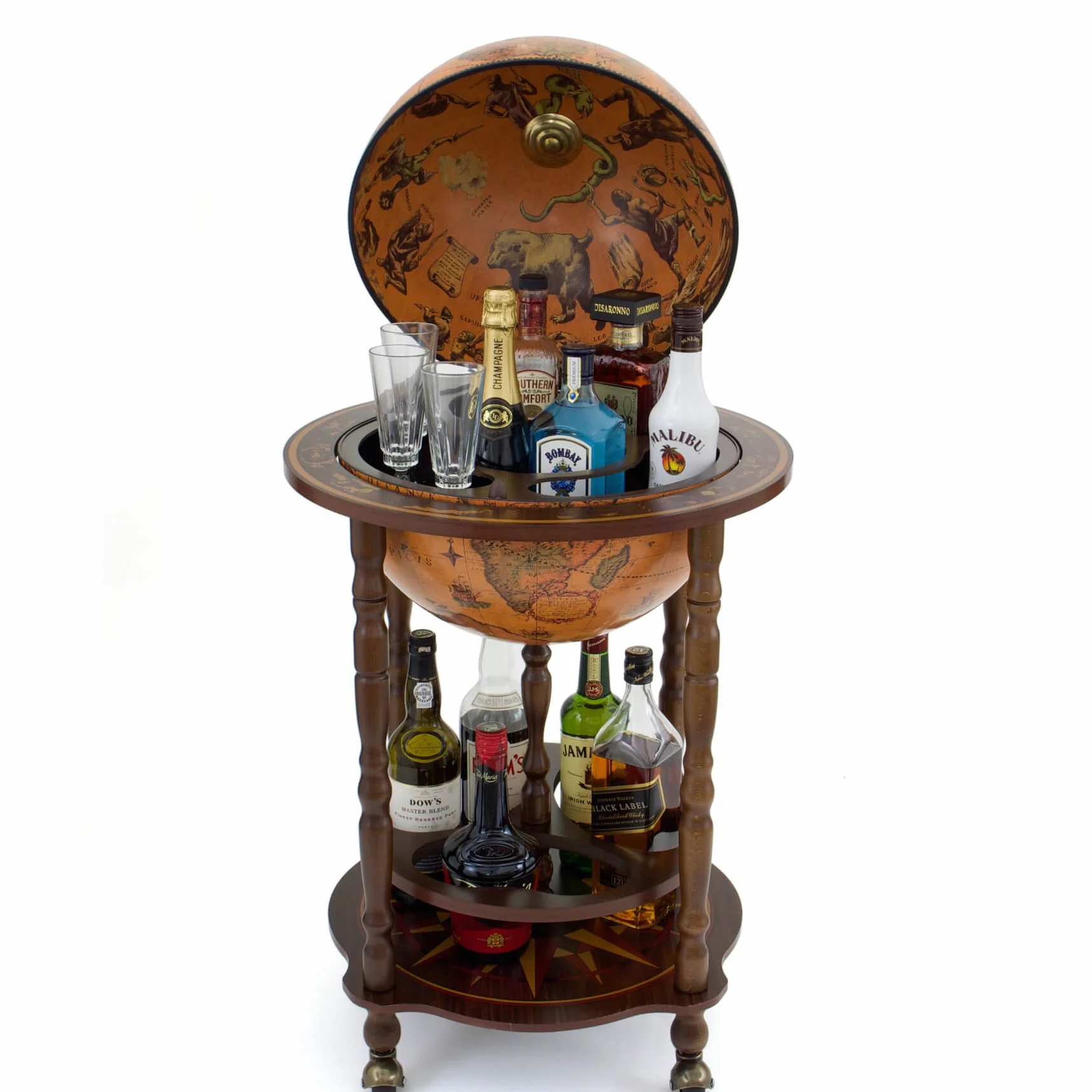 Classica Art 40 - Fabricado en Italia - Minibar, diseño de globo terráqueo