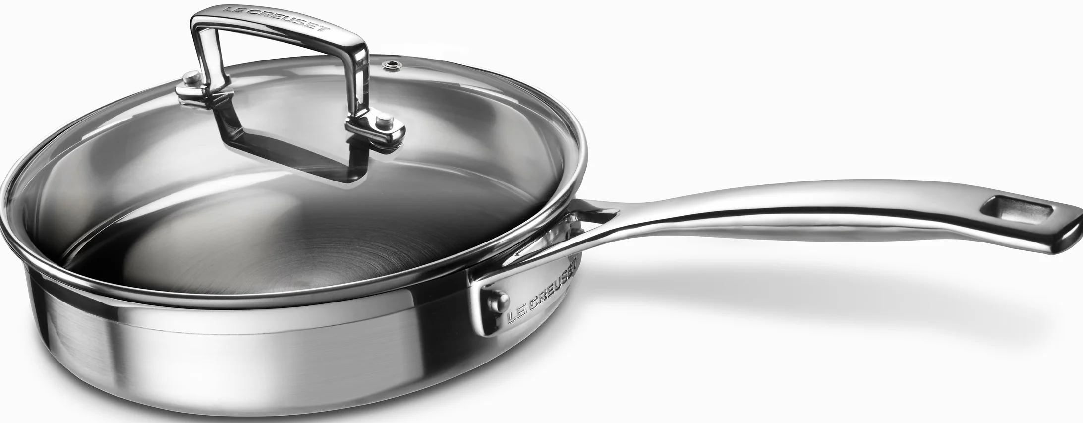 Le Creuset Sartén antiadherente con accesorio para escalfar, 20 x 5 cm, Acero inoxidable 3-Ply, 96204220001000