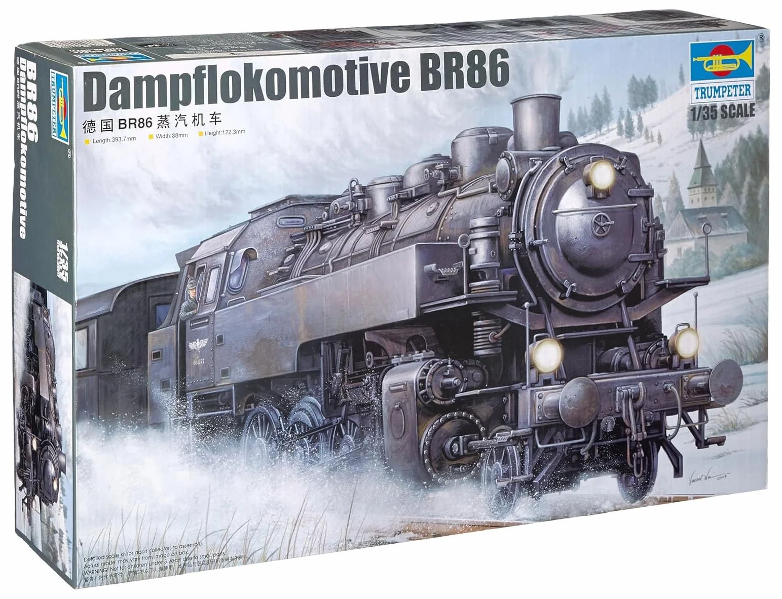 Trumpeter 217 BR86 - Locomotora de vapor [Importado de Alemania]