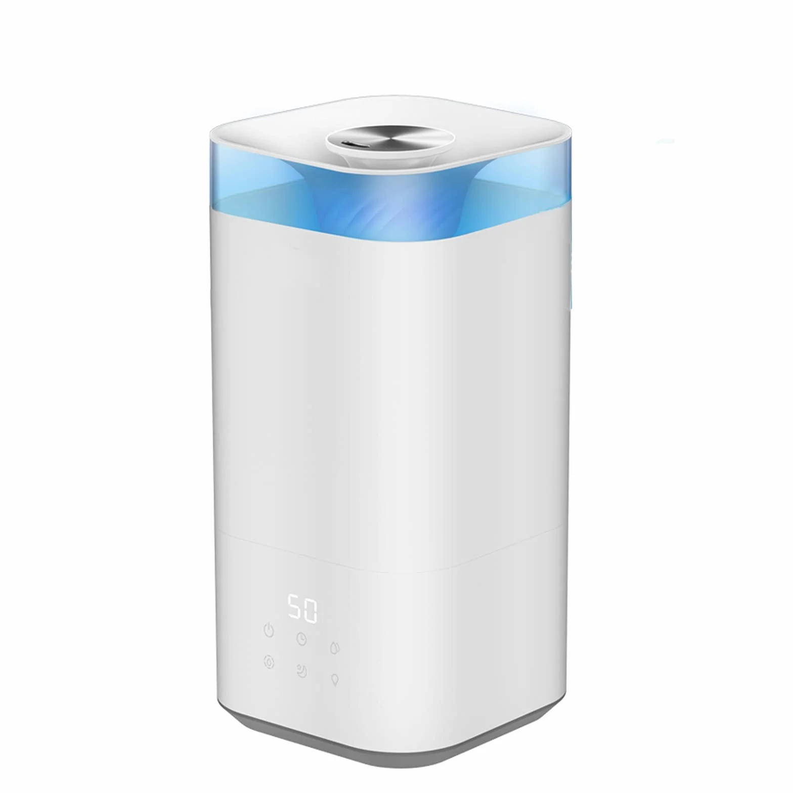 purificador de aire y humidificador Humidificadores for dormitorio, humidificador de niebla fresco ultrasónico: la unidad premium dura un funcionamiento silencioso y silencioso, apagado automático fil