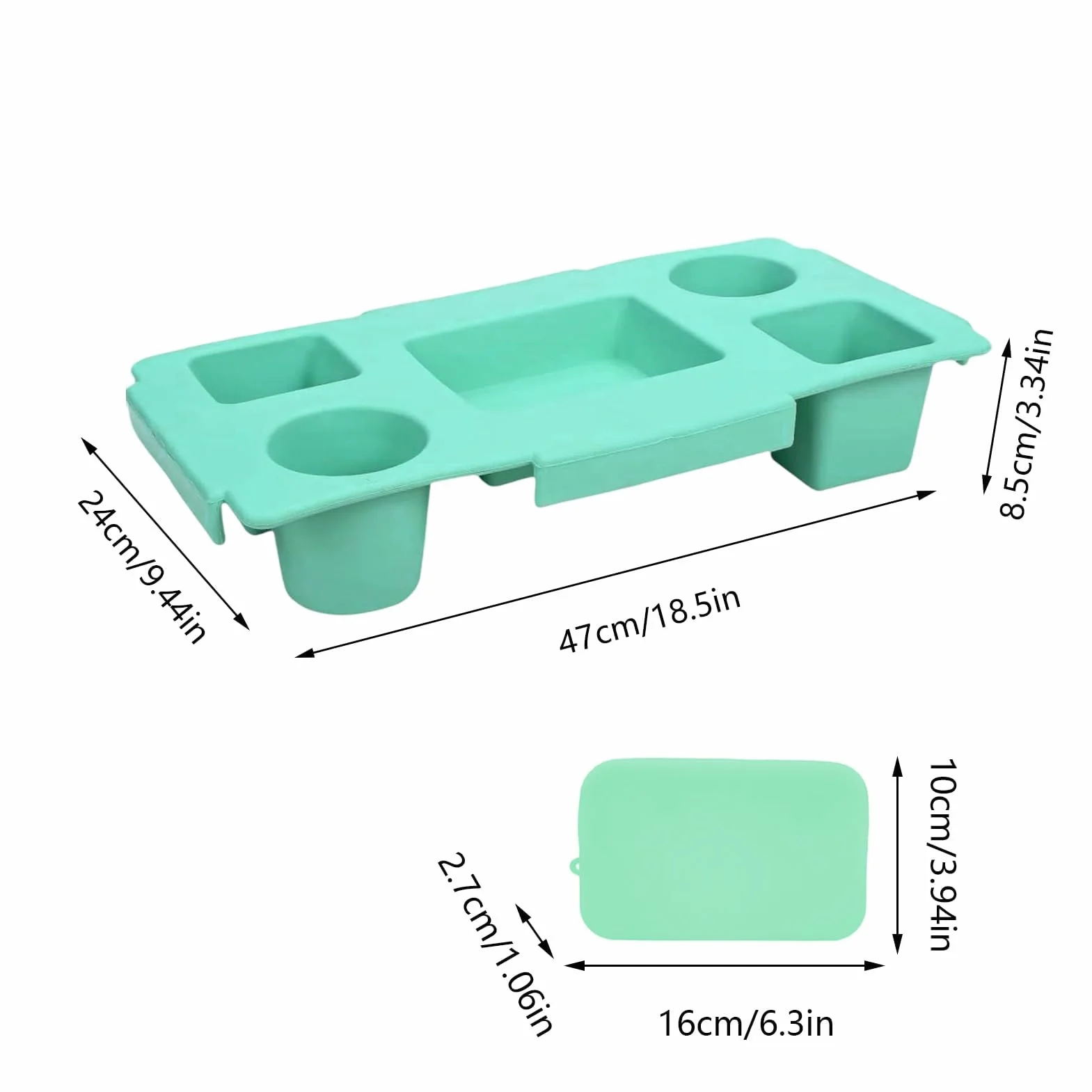 Bolsa de playa para bebidas y aperitivos, bandeja de EVA portátil para bebidas y aperitivos con soporte de teléfono de configuración rápida para uso en exteriores
