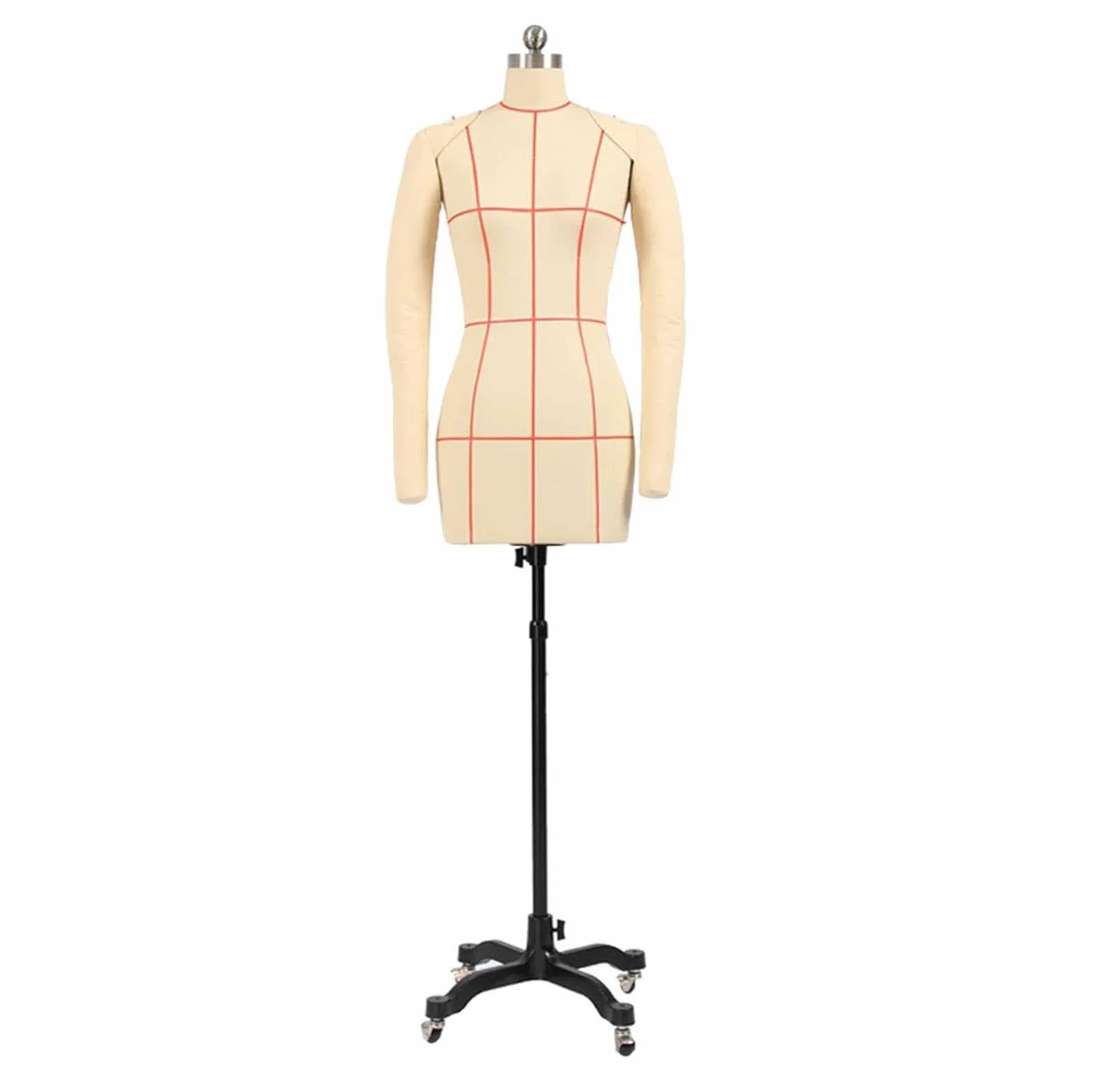 Maniquí ajustable con torso y brazos que se pueden fijar, soporte de modelo de costura ideal para sastres y principiantes, perfecto para proyectos de costura