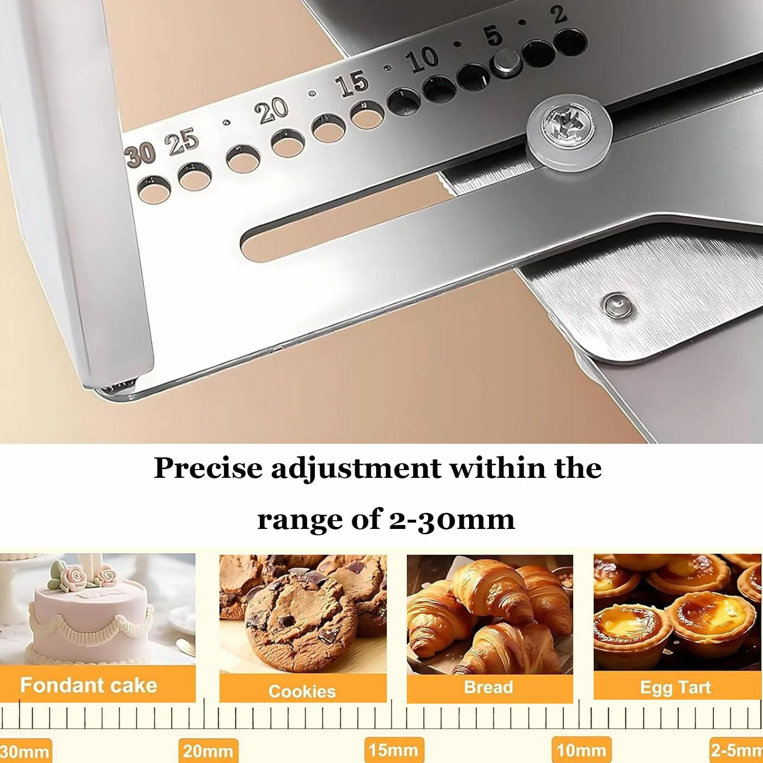 Laminadora de Masa eléctrica Plegable con Tabla laminadora, laminadora de Masa eléctrica de Acero Inoxidable para el hogar, máquina laminadora de Masa eléctrica con Grosor Ajustable