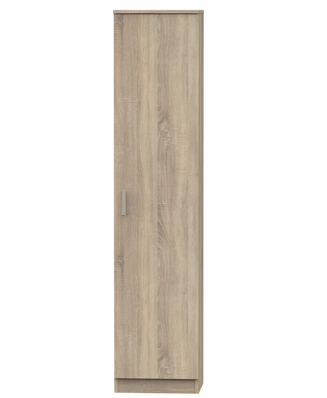 Armario Auxiliar Alto Multiusos Escobero o Despensa con Puerta y 3 Estantes, Acabado en Color Roble Cambrian, Medidas: 40 cm (Ancho) x 180 cm (Alto) x 35 cm (Fondo)