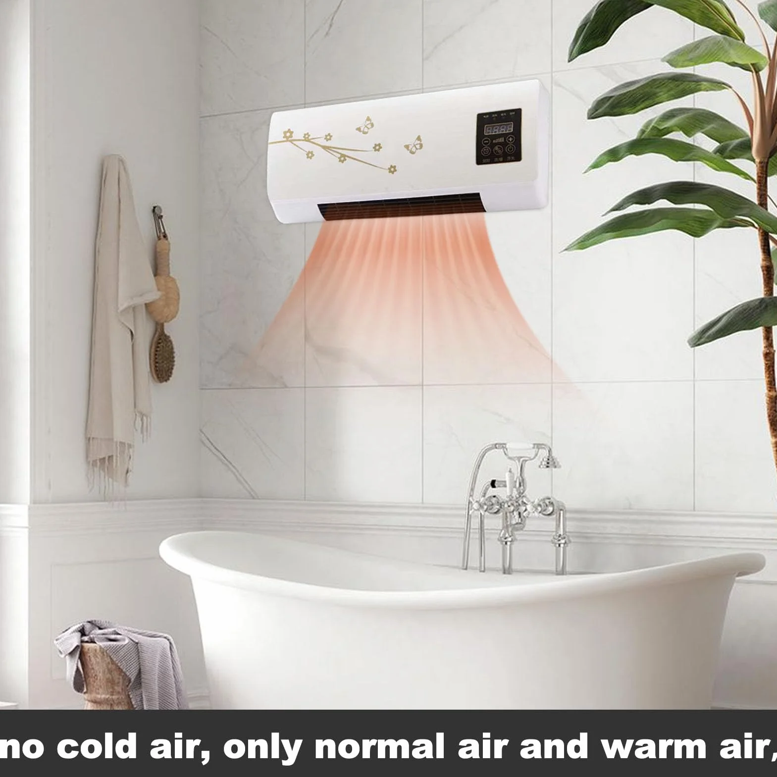 Split Max Aire Acondicionado Portátil, 2 En 1 Frío Y Calor Aire, Acondicionado Split Con Temporizador, AireAcondicionado Pared Sin Unidad Exterior, Para El Hogar, Sala De Estar Y Dormitorio