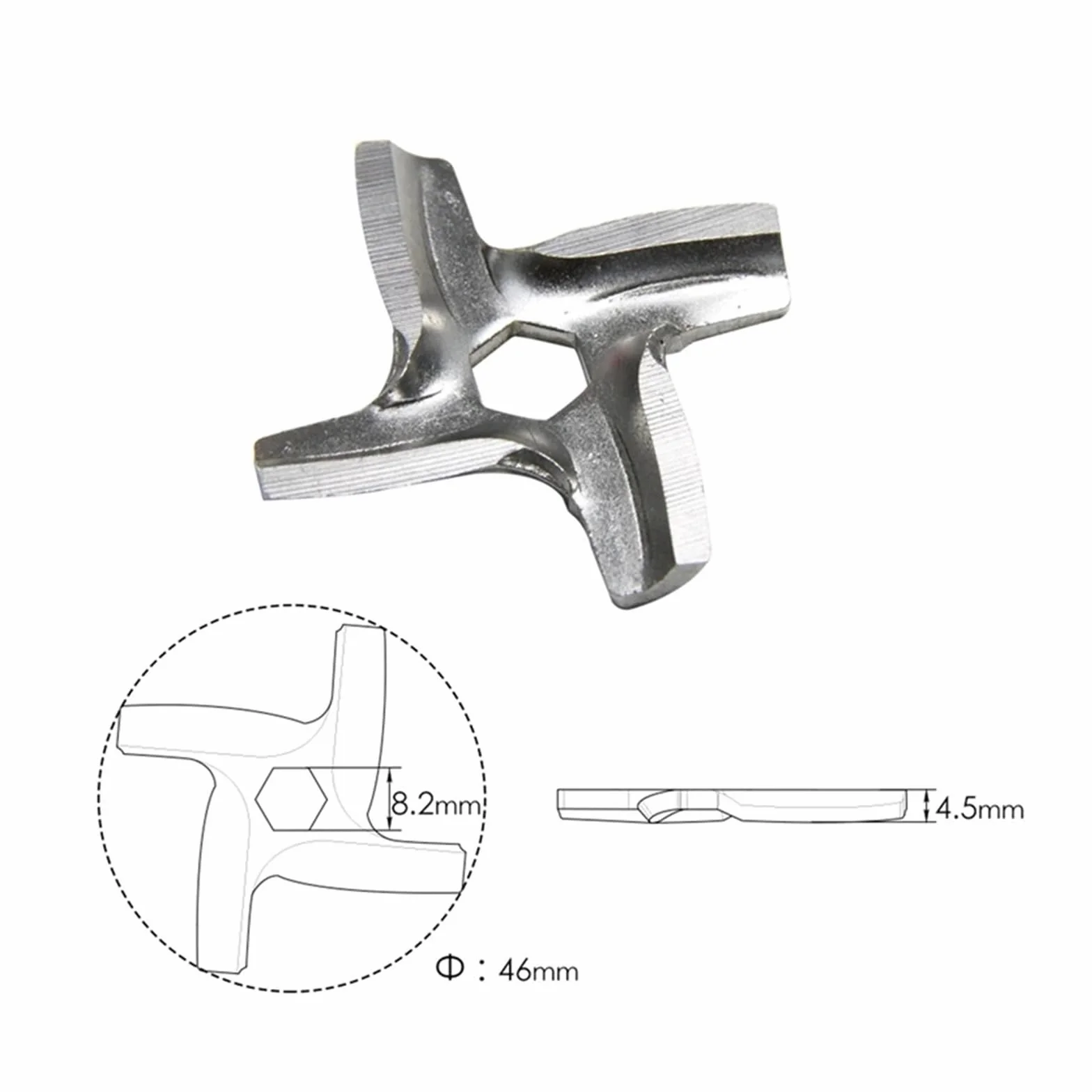 Compatible con Cuchillas For Picadora De Carne Moulinex HV2-HV8, 20 Unidades | Cuchilla De Repuesto For Picadora, Compatible Con Amoladora Moulinex HV2-HV8 ME406/420/605/650, 20 Uds.