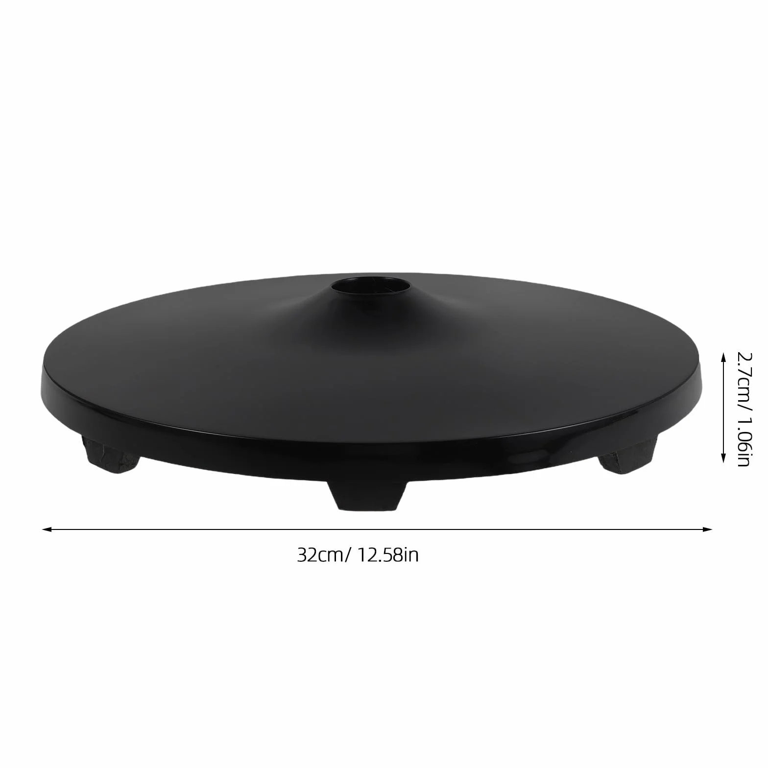 Garneck Base de Ventilador de Pie Negro de Plástico Soporte Estable y Antideslizante para Ventilador de Pie Adecuado en Fiesta Verano y Uso Hogar