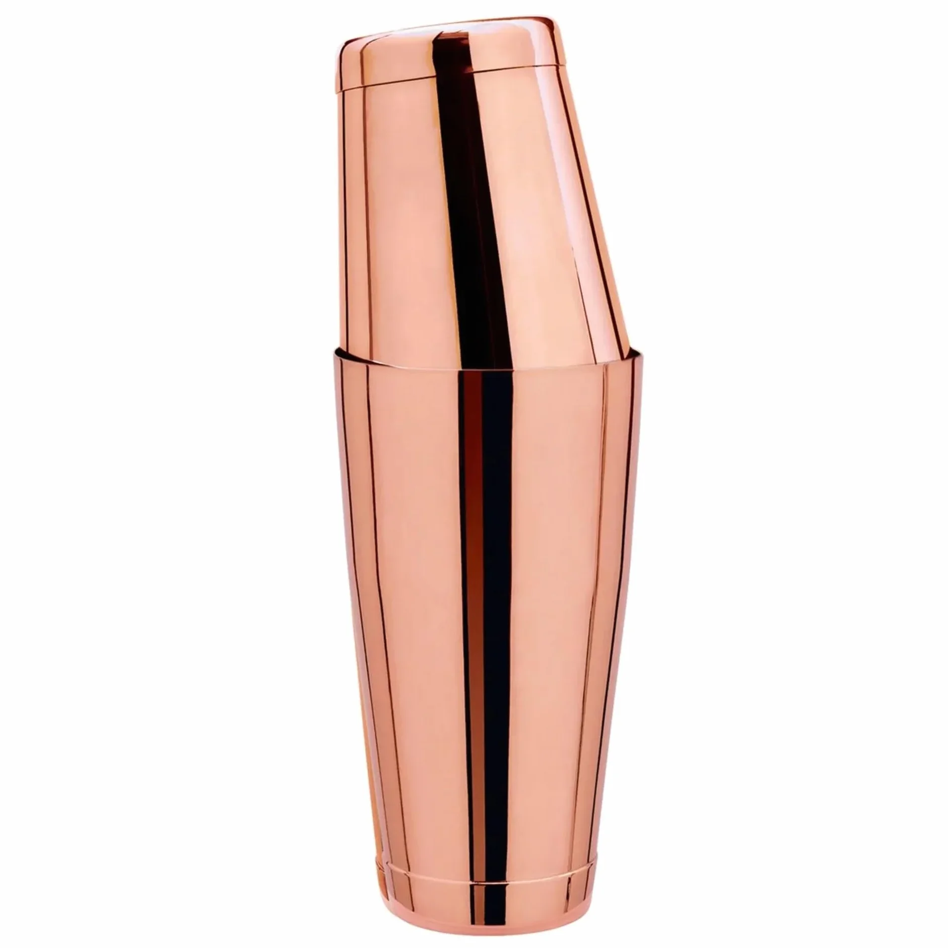 Shaker TIN en TIN Acero Inoxidable con Acabado Cobre Óptica 28oz/18oz - Set Estable y Duradero para Cócteles Profesionales y Uso en Casa