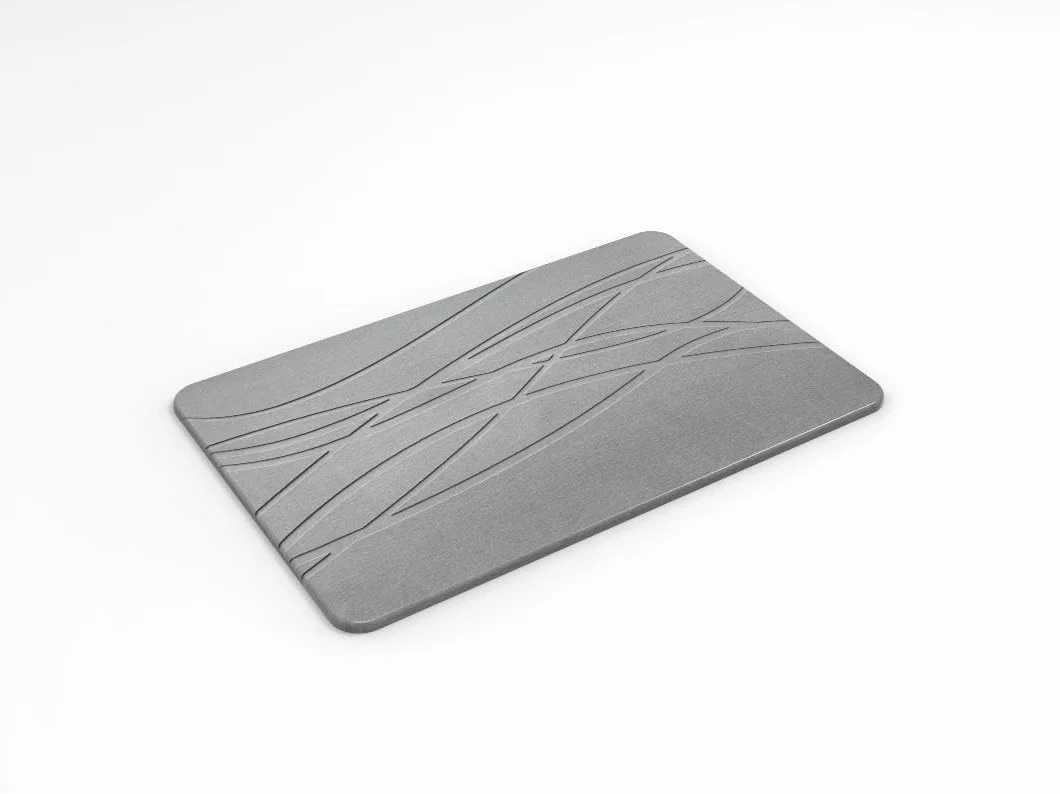 Alfombra baño diatomita antideslizante absorbente secado rápido para ducha y fregadero
