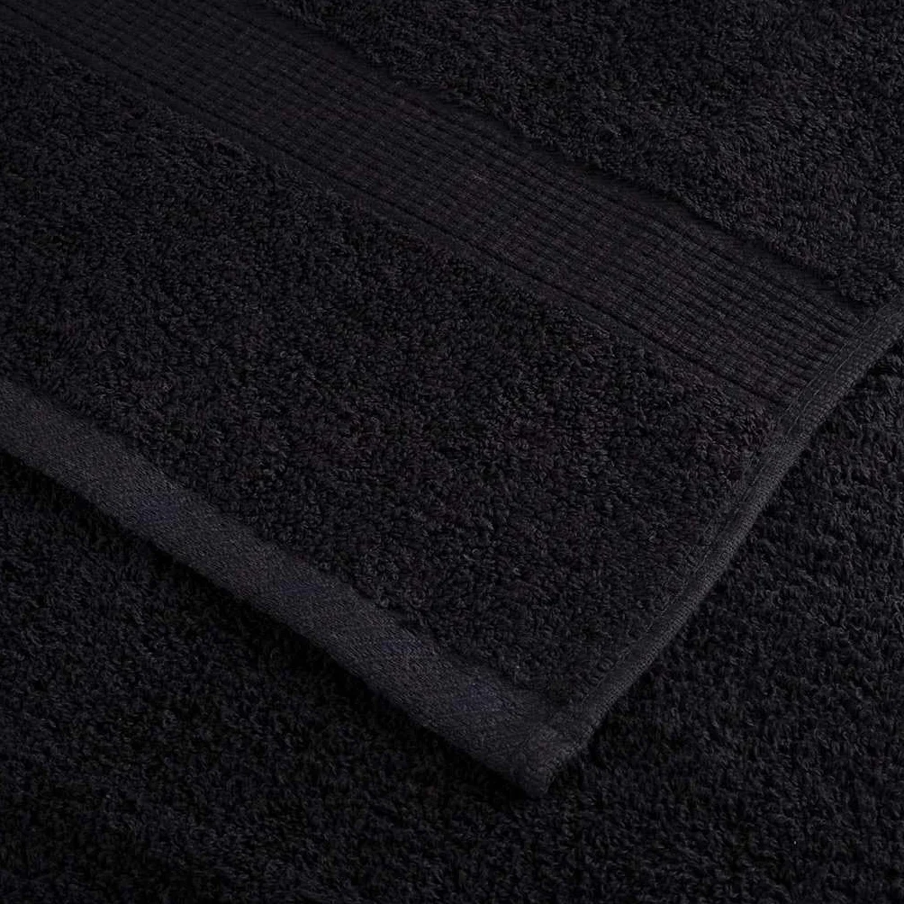 Toalla de Invitado SOLUND 25 pcs Negro 70 x 140 cm 550 gsm Negro,42007970