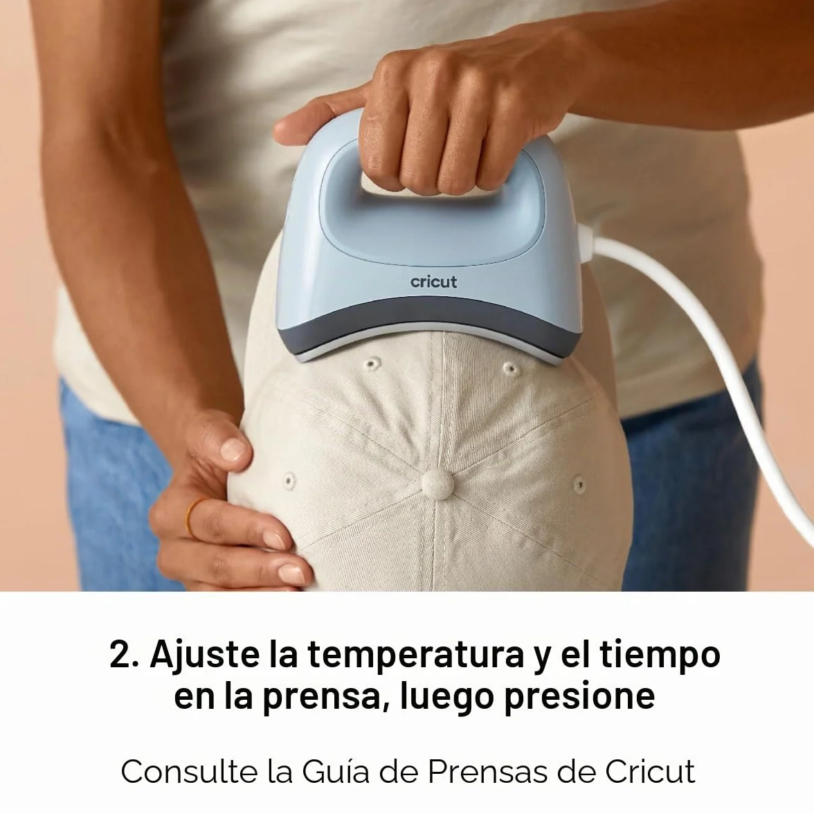 Cricut Hat Press | Placa térmica curva de 12,7 cm x 7,6 cm | Prensa térmica para proyectos de sombreros y gorras | Para usar con vinilo termoadhesivo (HTV), Infusible Ink y sublimación