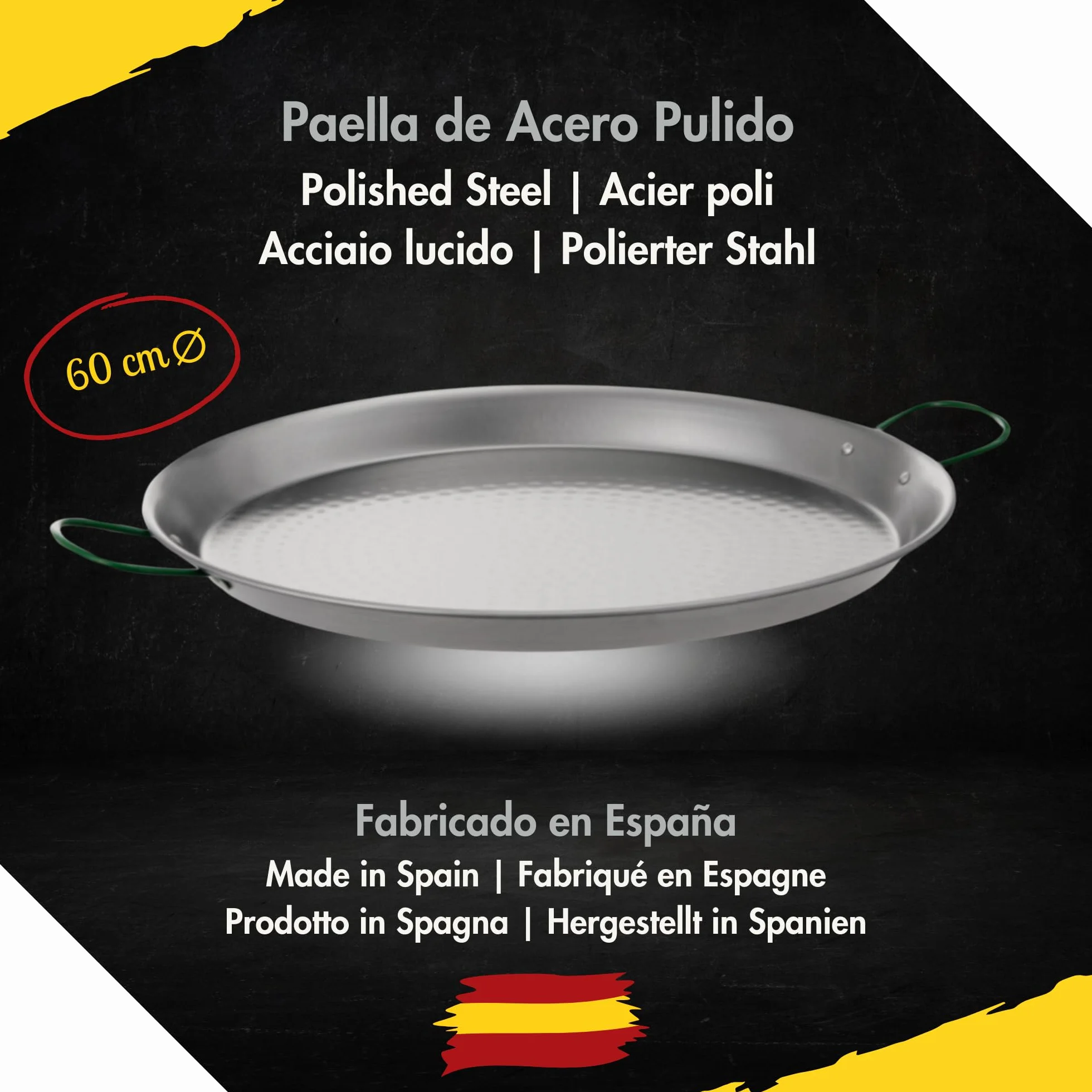 COMBOI Paellero gas butano 50 CM, Paellera de 60 CM, Kit Quemador, Regulador de gas, Manguera, Patas Tripode, Paravientos, nivel, delantal, Libro de Recetas digital (KIT Paellero 50 CM + PARAVIENTOS)