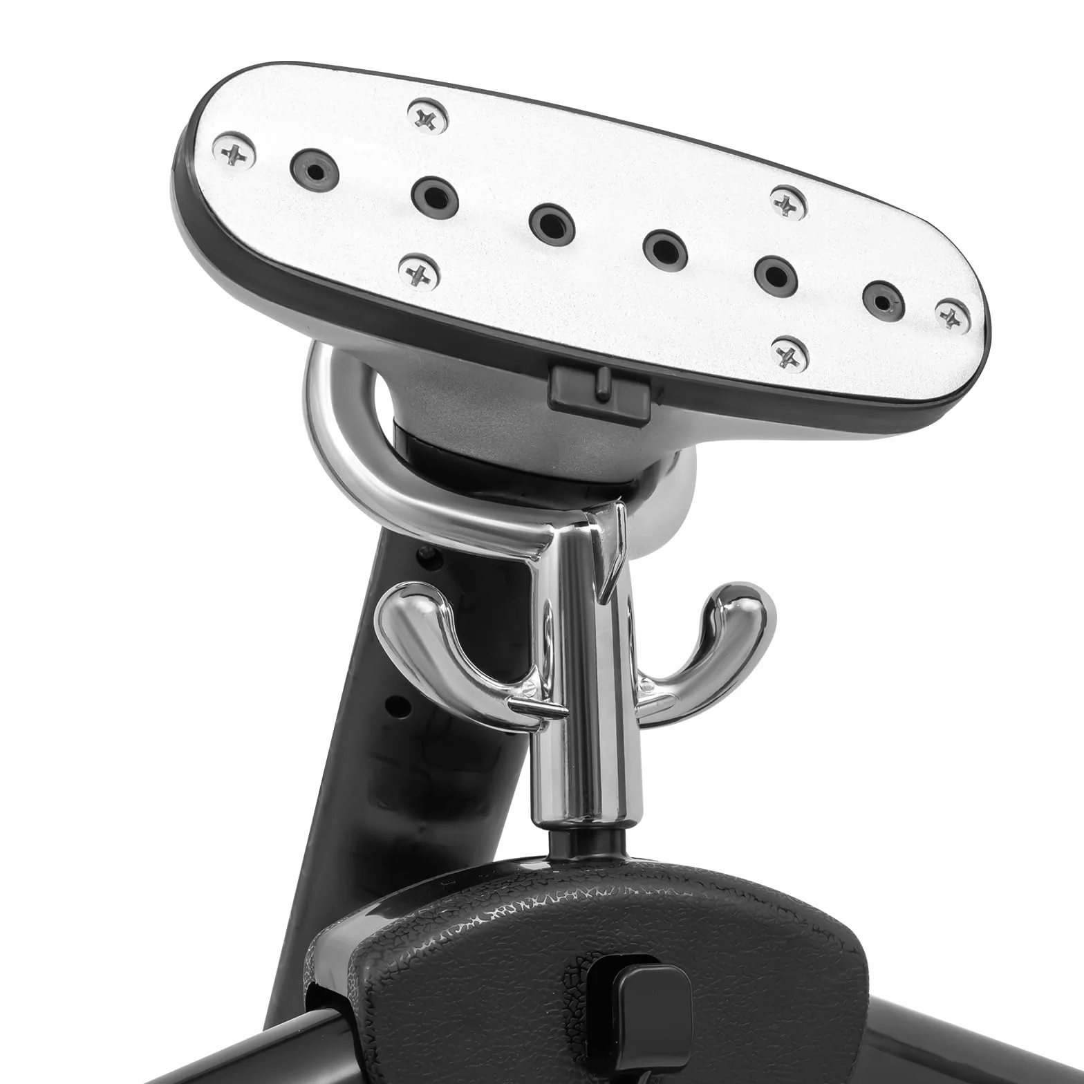 Plancha de vapor vertical de 2200 W para todos los tejidos (3 L, negro, plata)