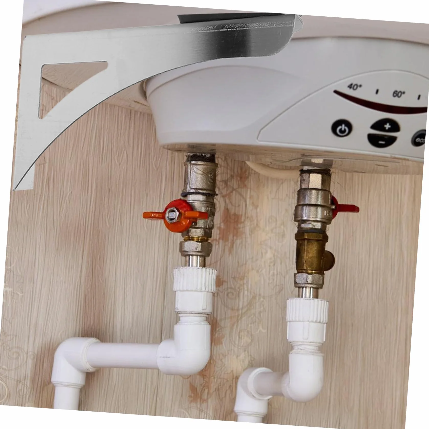 jojofuny Calentador Fácil para Agua Soporte Acero Eléctrico de Inoxidable Diseño Compacto Instalación y Adecuado para Baños Pequeños y Espacios Reducidos