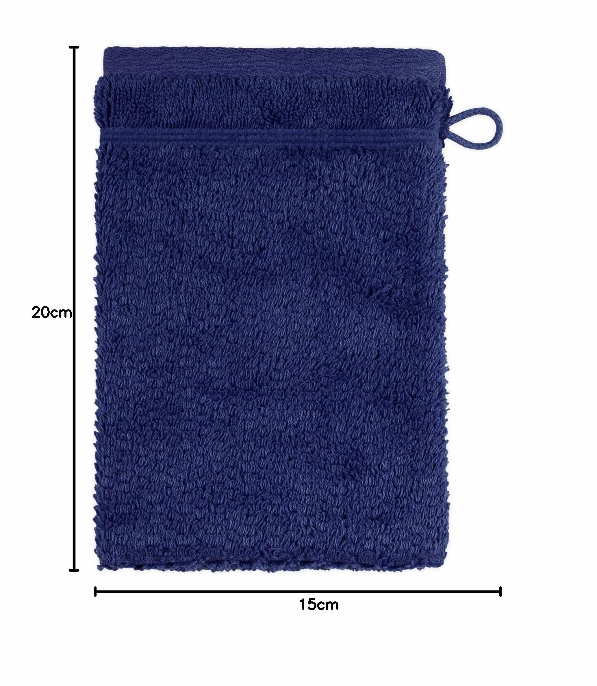 Frottana Pearl Manopla de baño 100% algodón 15x20 cm Azul