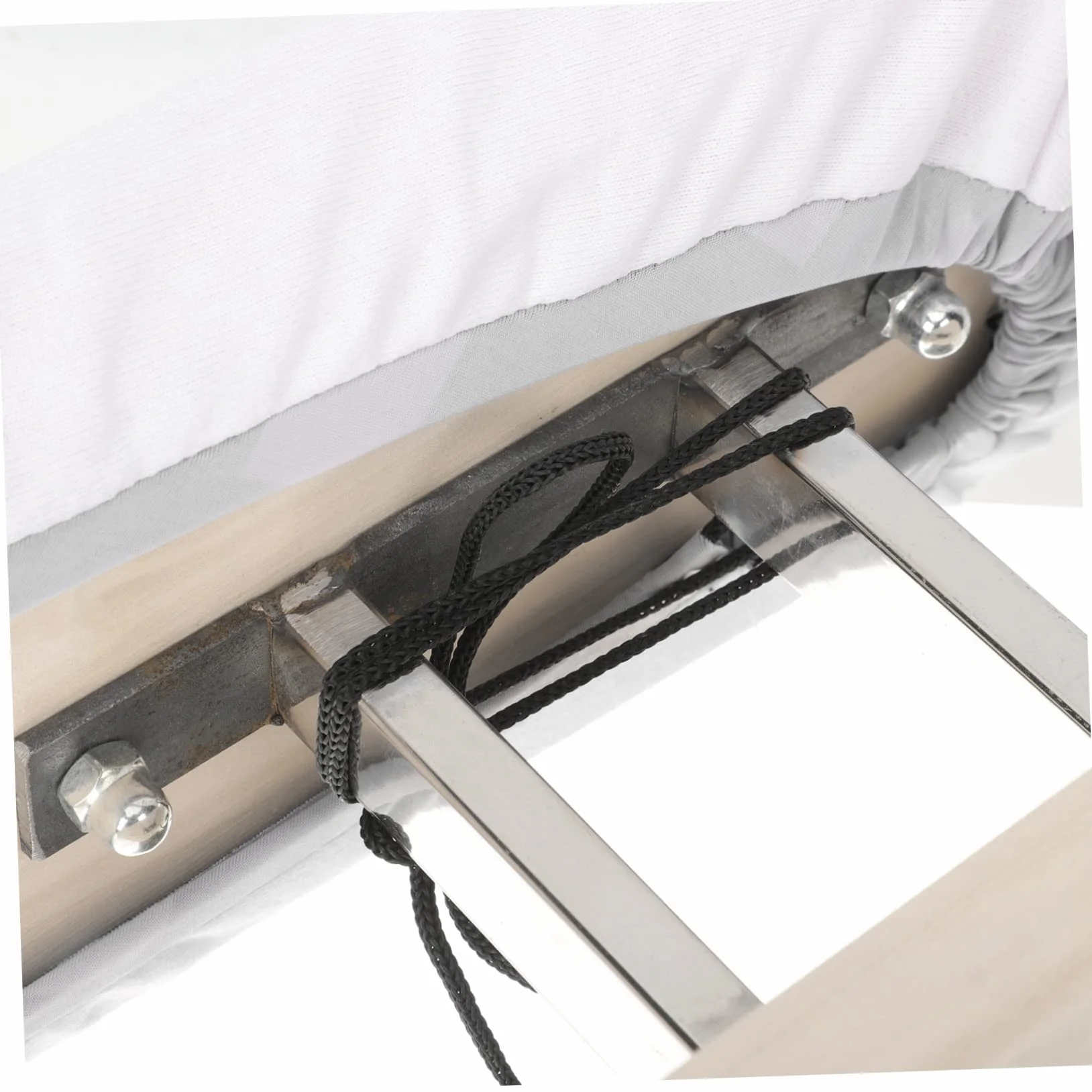 PRETYZOOM Tabla De Planchar Portátil Pequeña De Madera Funda White, Práctica y Ligera, para Uso Doméstico y Viaje, Accesorio De Planchado Multiusos para Dormitorio y Lavandería