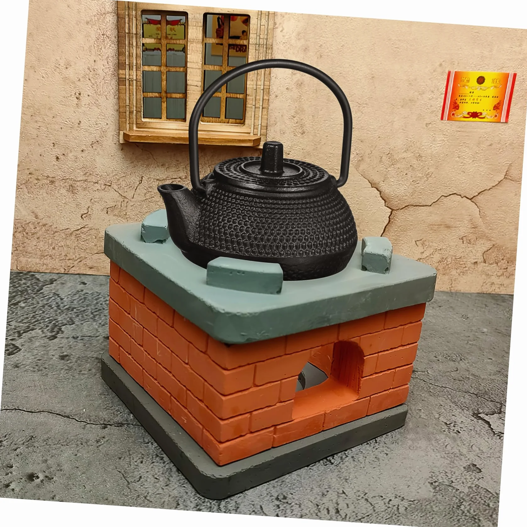 PRETYZOOM 12 Piezas De Tetera De Hierro Fundido Accesorio De Juego De Té Tetera Antigua De Porcelana De Cerámica Juguete Para Juego De Simulación Pequeña