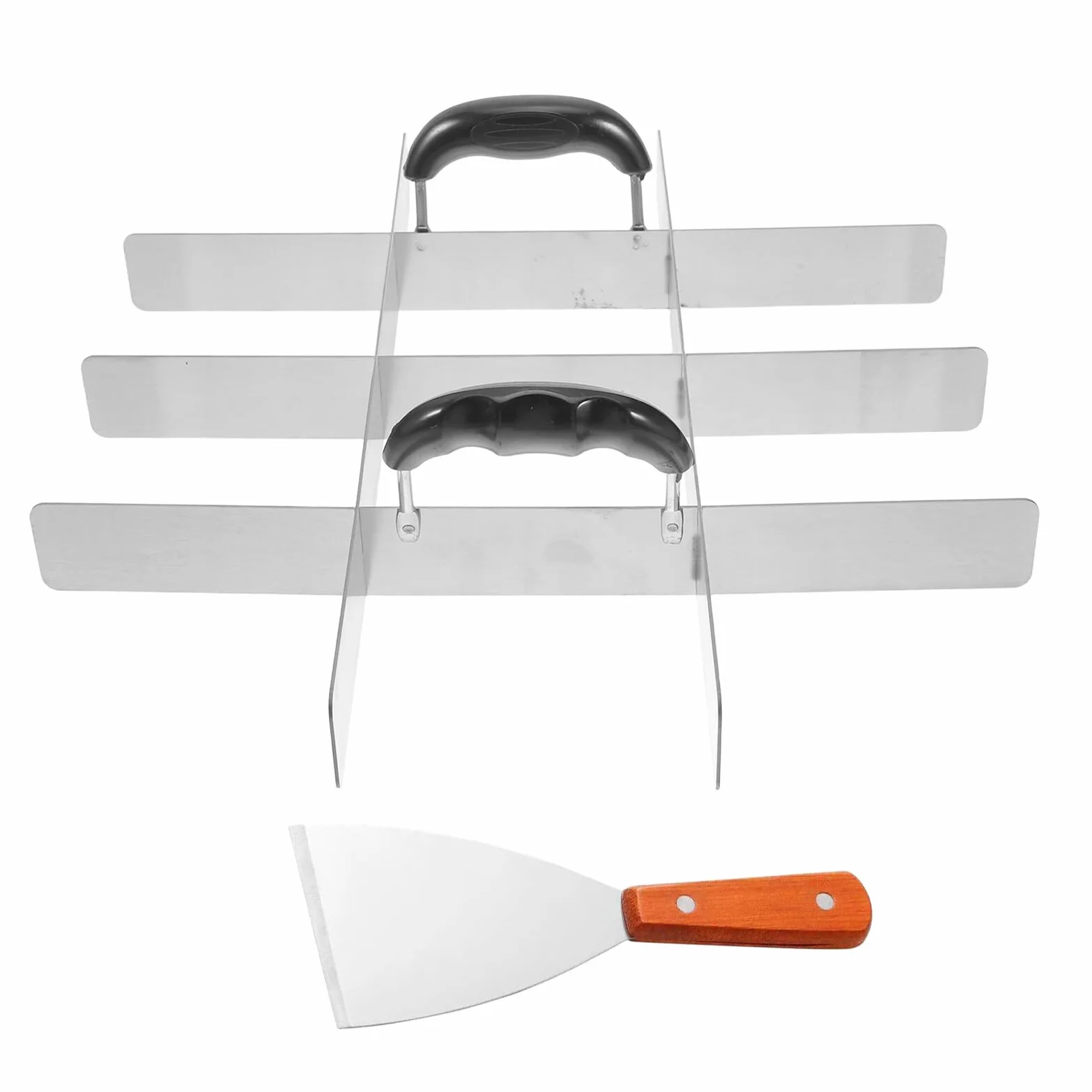 2 Piezas Divisor de Pastel de Acero Inoxidable con Cuchilla y Marcador Cortador Multifuncional para Porciones Iguales Accesorio de Cocina para Repostería y Presentación de Postres