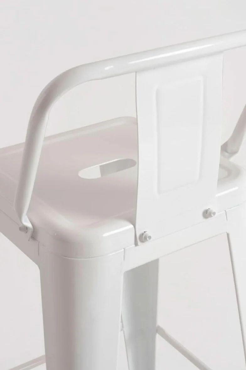 Regalos Miguel - Pack 2 Taburetes Torix Respaldo 100 cm - Blanco