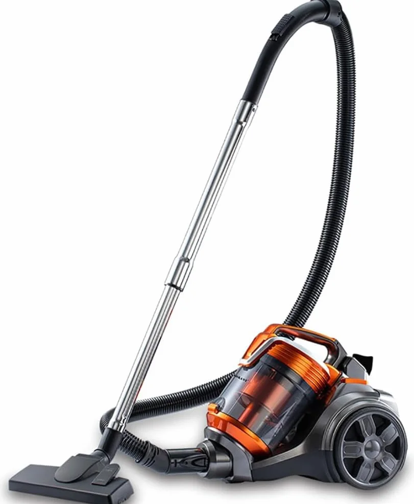 Aspiradora sin bolsa, limpiador ciclónico de 3600 W para alfombras y suelos duros, ligero y de bajo ruido, filtro HEPA, manguera extensible con accesorios