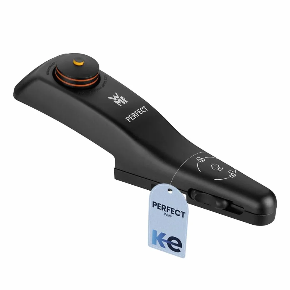 Anakel Home Repuesto de Mango para Tapa Olla Express Perfect 08.9180.6030 Compatible con Toda la Gama de Ollas WMF Perfect (desde 2003), Color Negro, Nueva Versión con Pin sobre Indicador de Presión