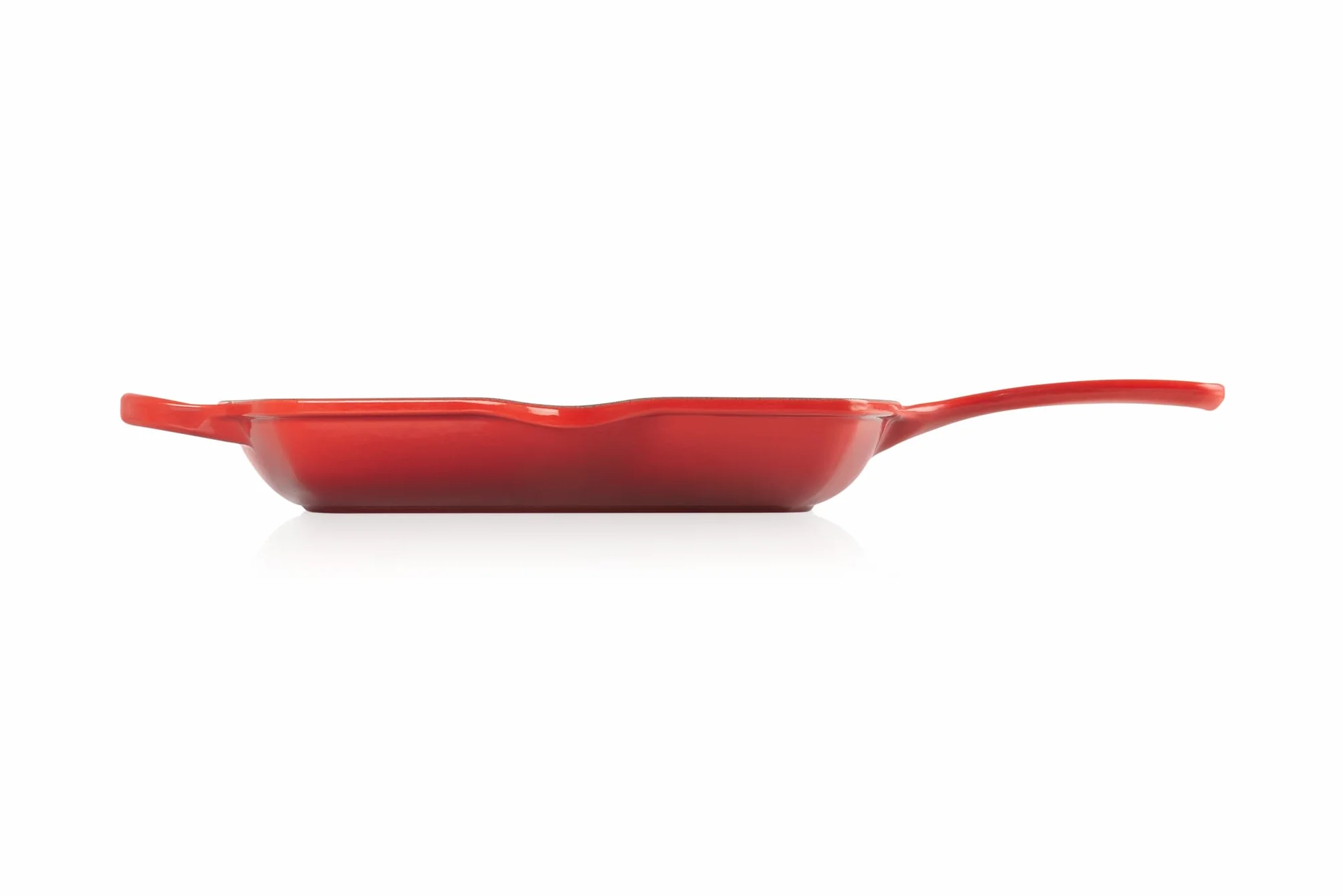 LE CREUSET Sartén skillet cuadrada grill de hierro fundido, 26 cm, Cereza, 20183260600422