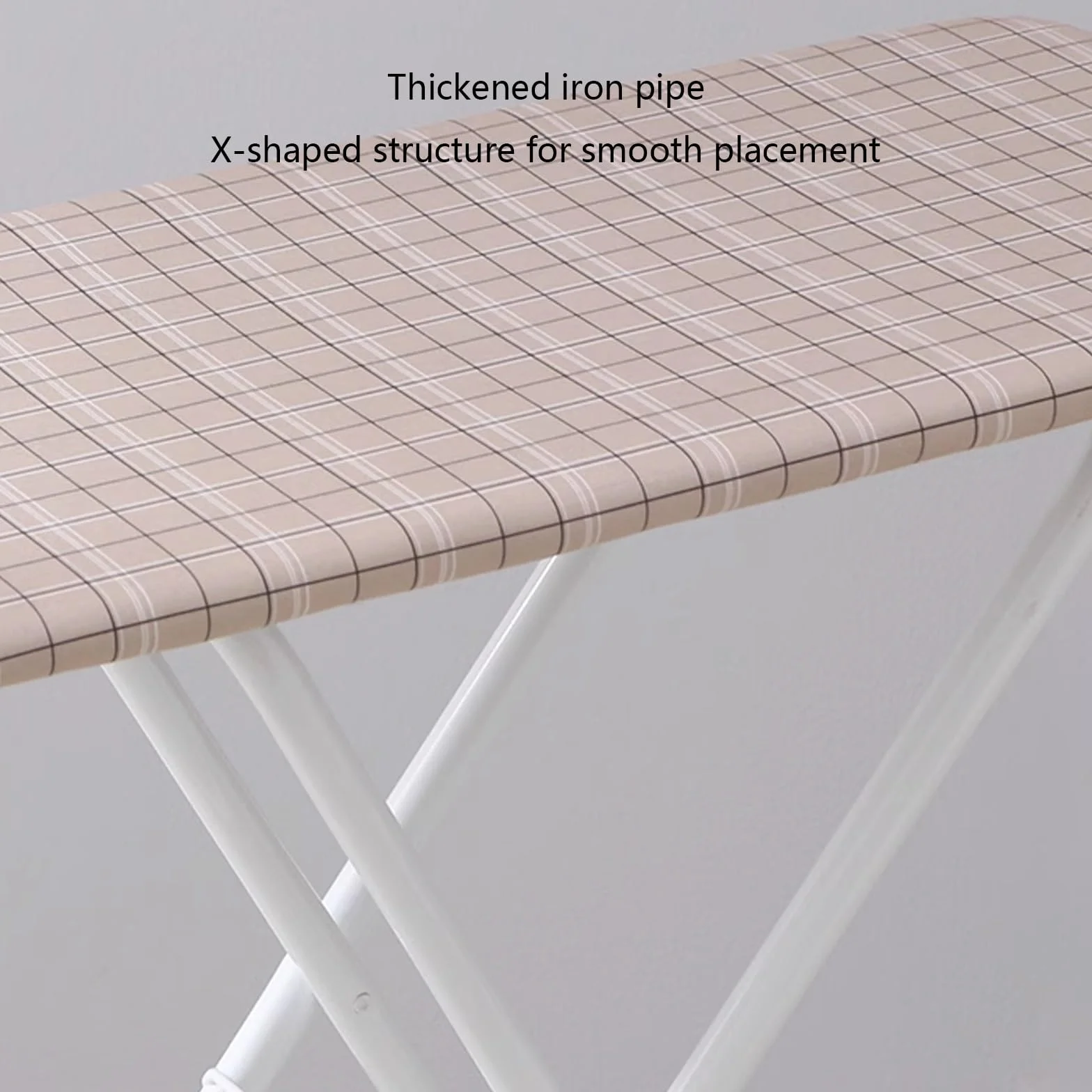 Tabla de Planchar Plegable Tabla de Planchar a Vapors Grande Soporte de Planchado Ajustable Estructura Robusta de Cuatro Patas Fácil de Mover Adecuada Para uso en el Lavadero Del Hogar o en el Dormito