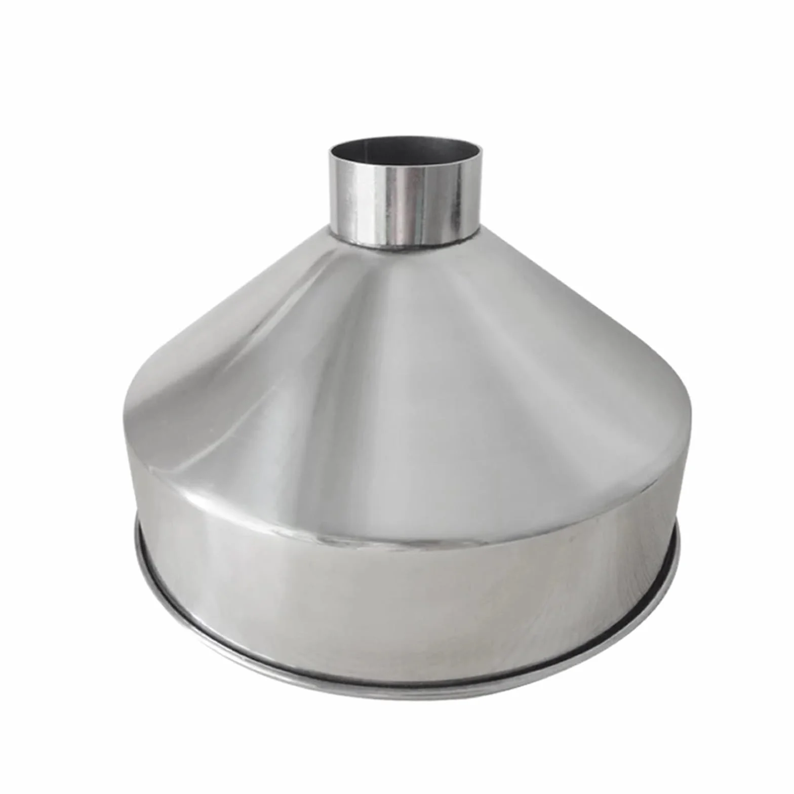 Embudo Grande de Acero Inoxidable 304, Embudo Industrial para Alimentos de Grano, 24cm 28cm