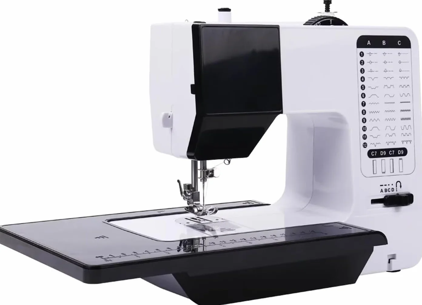 Máquina de Coser Profesional Eléctrica - 38 Puntadas, Kit Con Mesa de Expansión, Líneas Dobles, Simple y Multifuncional Para Uso Doméstico