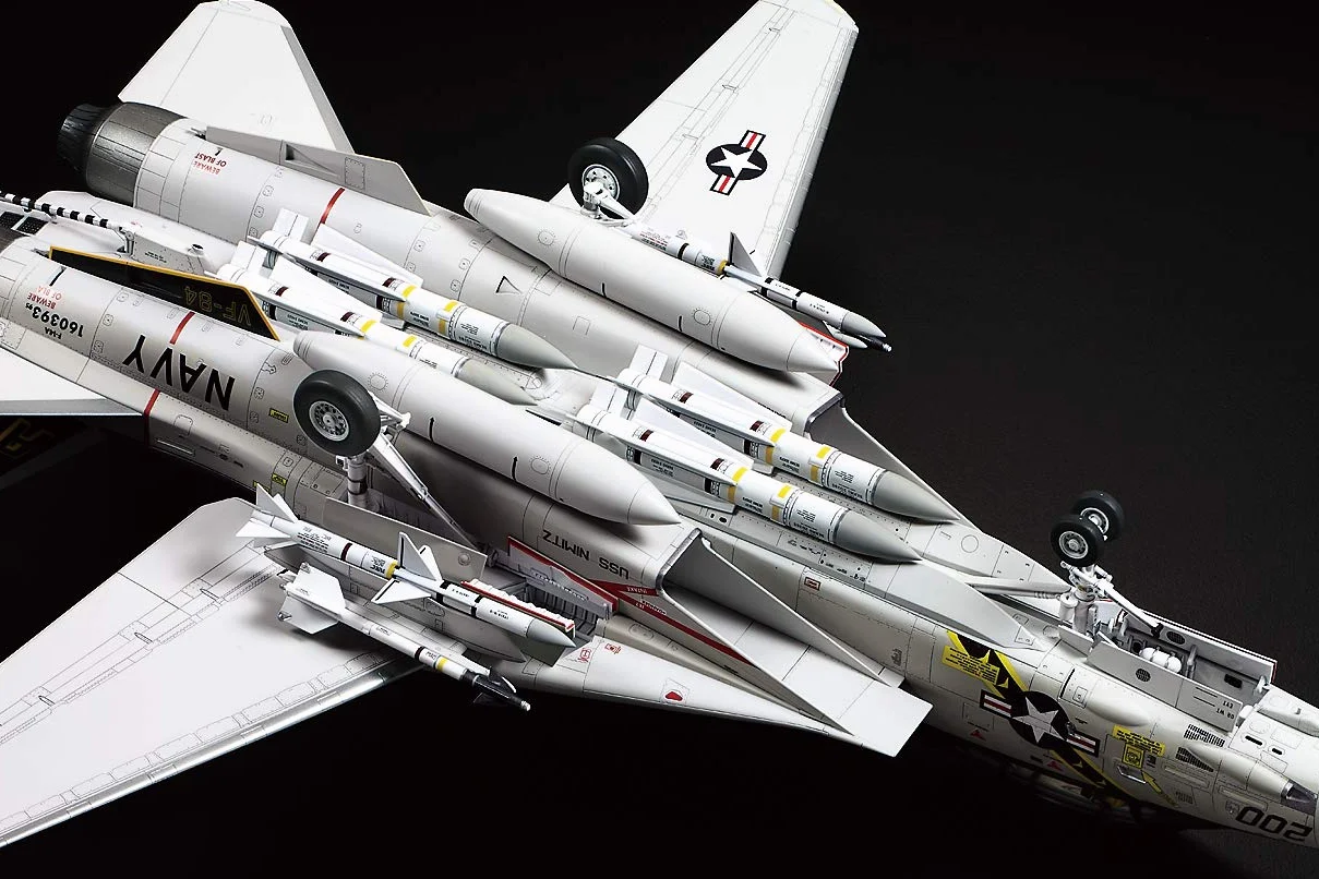TAMIYA TAM61114 1/48 Grumman F-14A Tomcat Kit de avión de plástico, Azul Marino, a partir de 13 años