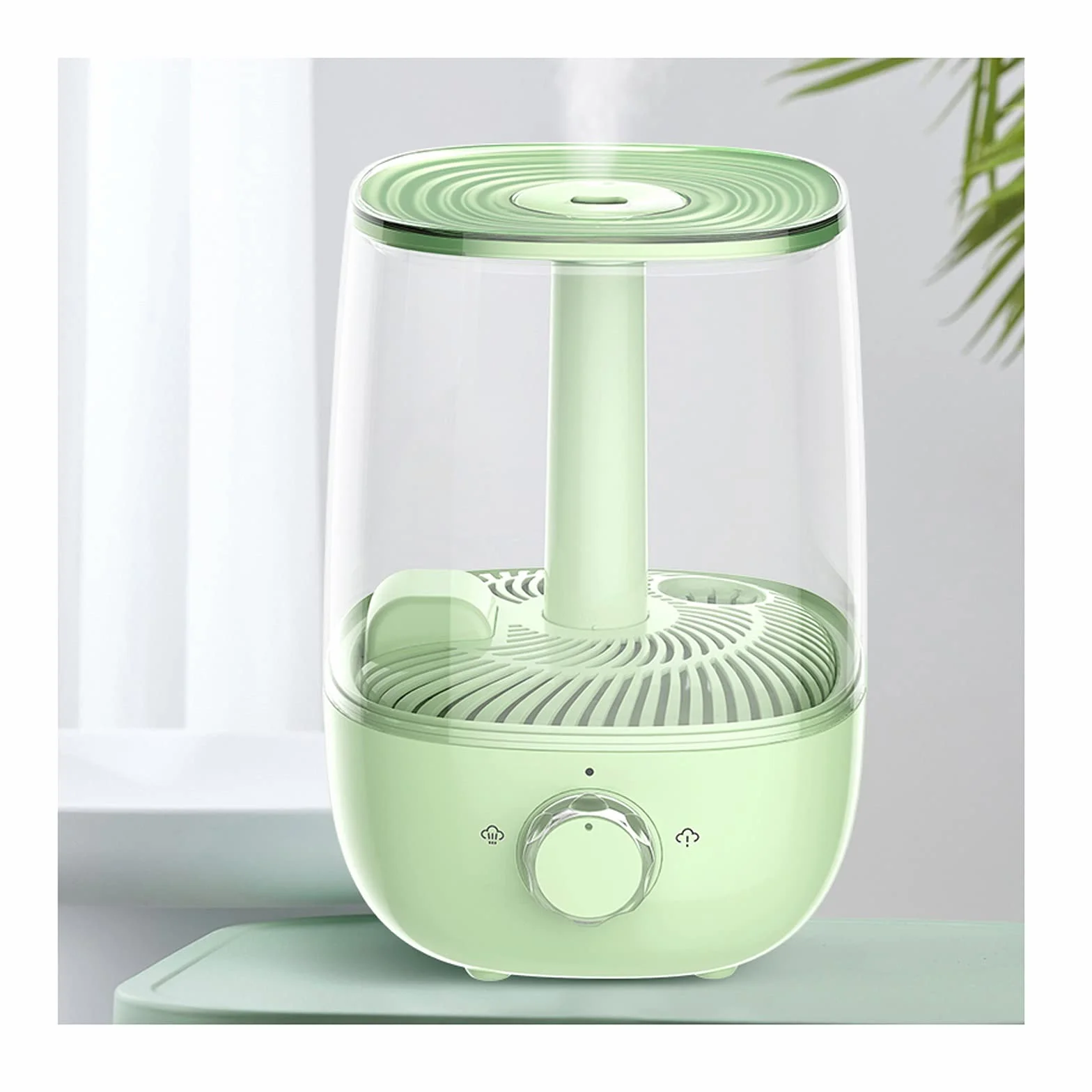 Humidificadores de Aire Humidificador, humidificadores de relleno superior for dormitorio, humidificador de niebla fresco for sala de bebé con apagado automático y luz de noche acogedora Silencioso Hu