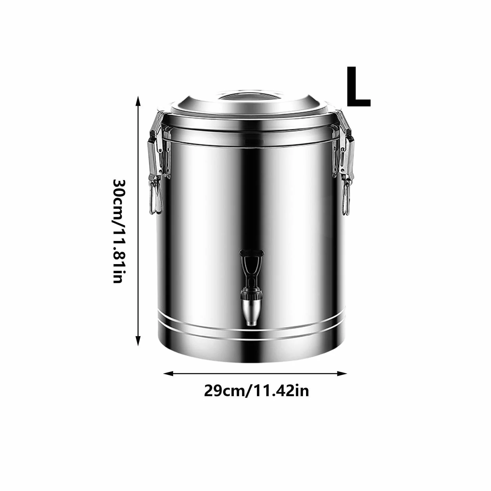 Dispensador De Bebidas Acero Inoxidable Aislado Grande | Dispensador Grande de Bebidas Frías y Calientes Para Café Té Limonada Caliente Y Frío Hogar Picnic