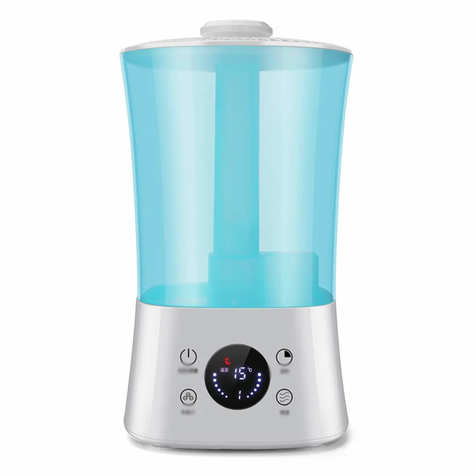 humidificador ultrasónico, Gran diámetro/Humedad Constante Inteligente/purificación de Iones Negativos/Pantalla LED/con Control Remoto/Apagado automático/sincronización