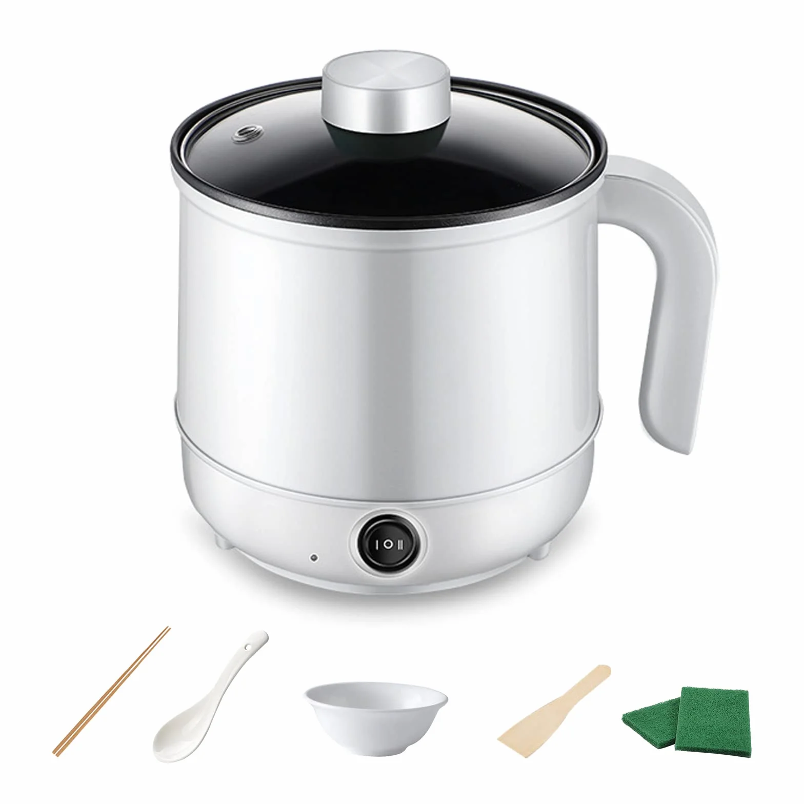 Olla Eléctrica 1.7L Vaporera Multifunción Térmico Hot Pot Shabu