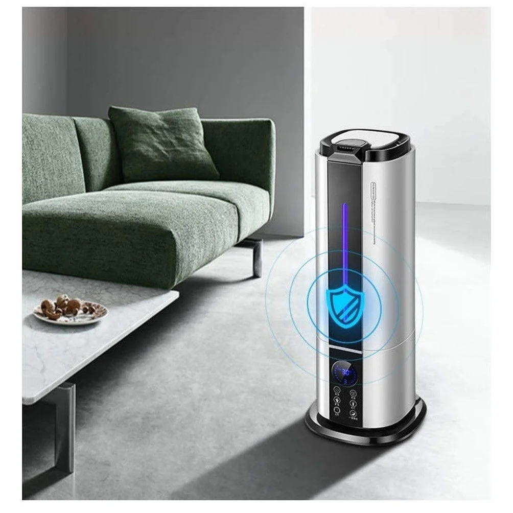 Humidificadores para Dormitorio, humidificadores para Dormitorio Humidificador de Aire de pie Funcionamiento silencioso, Apagado automático y función de luz Nocturna